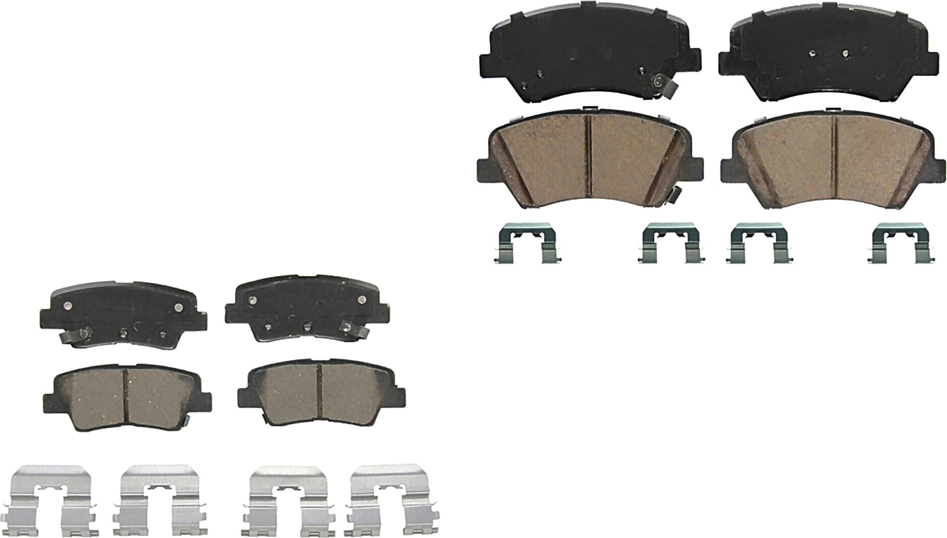 Kit De Balatas Ceramicas Delanteras Y Traseras