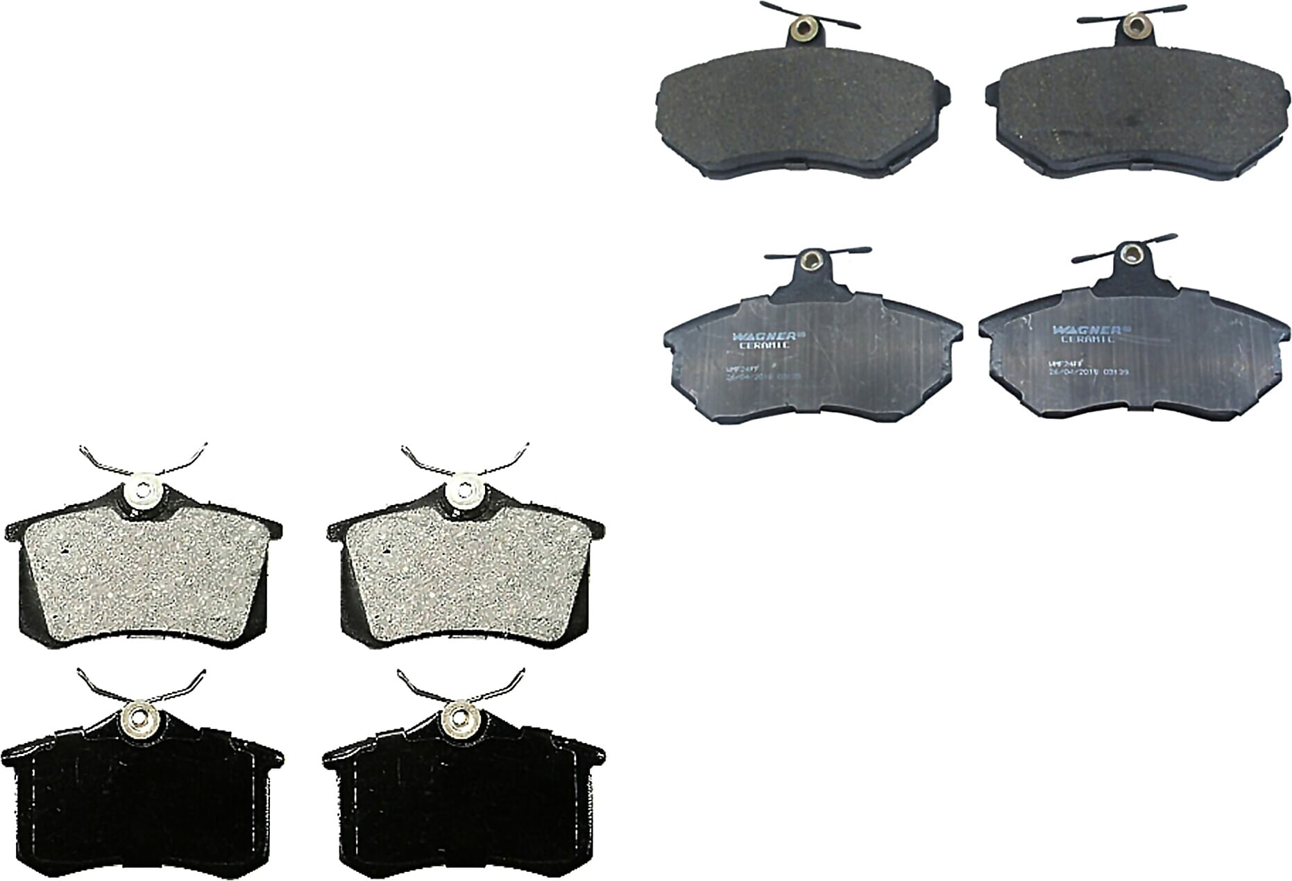 Kit De Balatas Ceramicas Delanteras Y Traseras