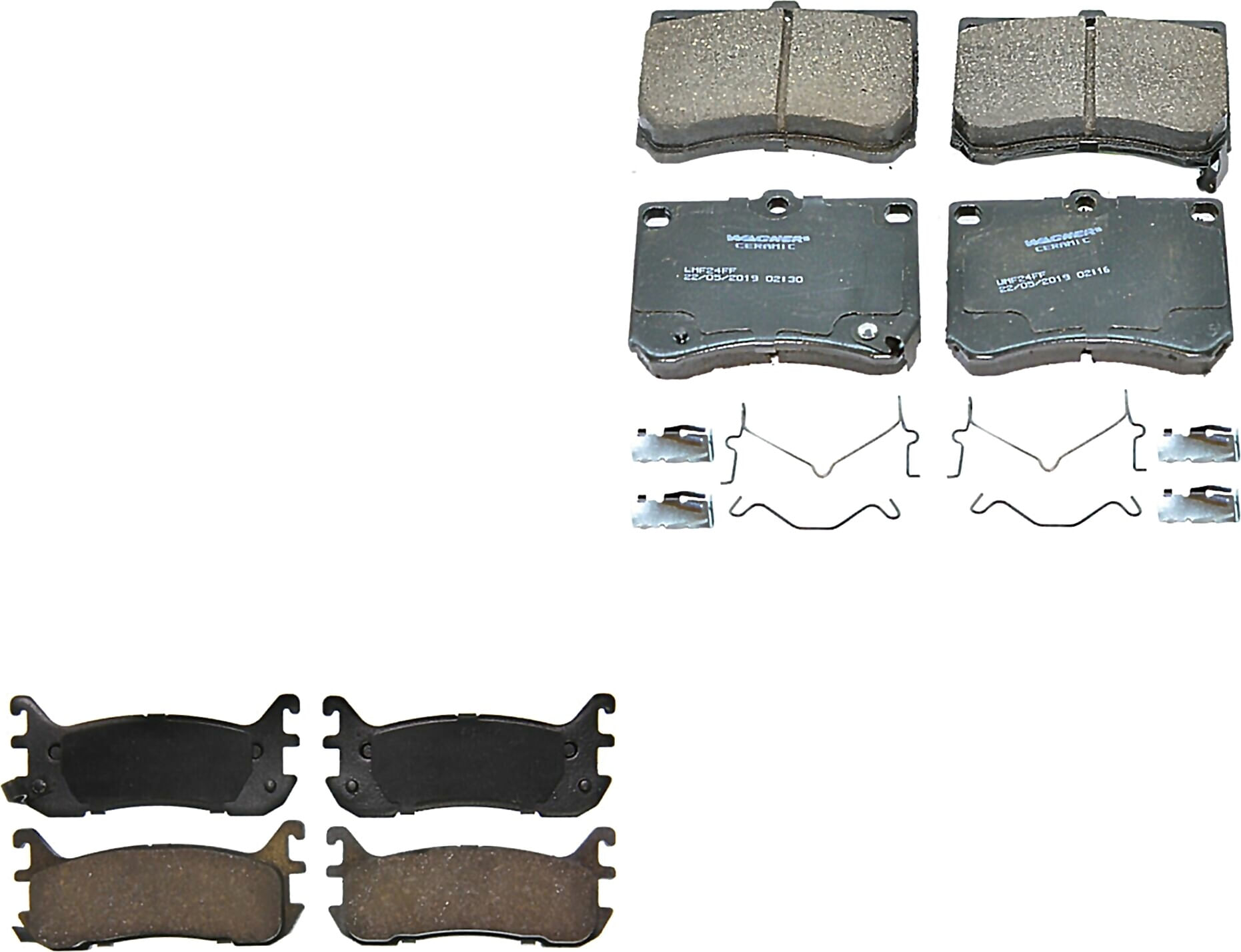 Kit De Balatas Ceramicas Delanteras Y Traseras