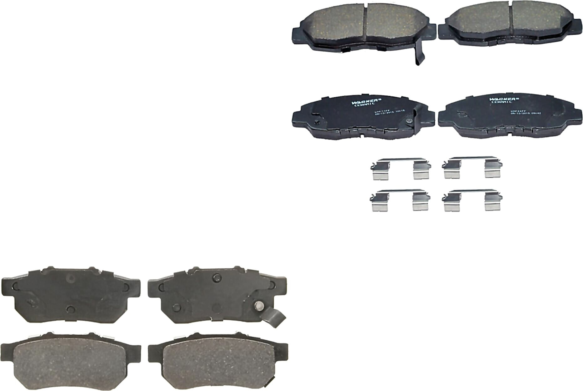 Kit De Balatas Ceramicas Delanteras Y Traseras