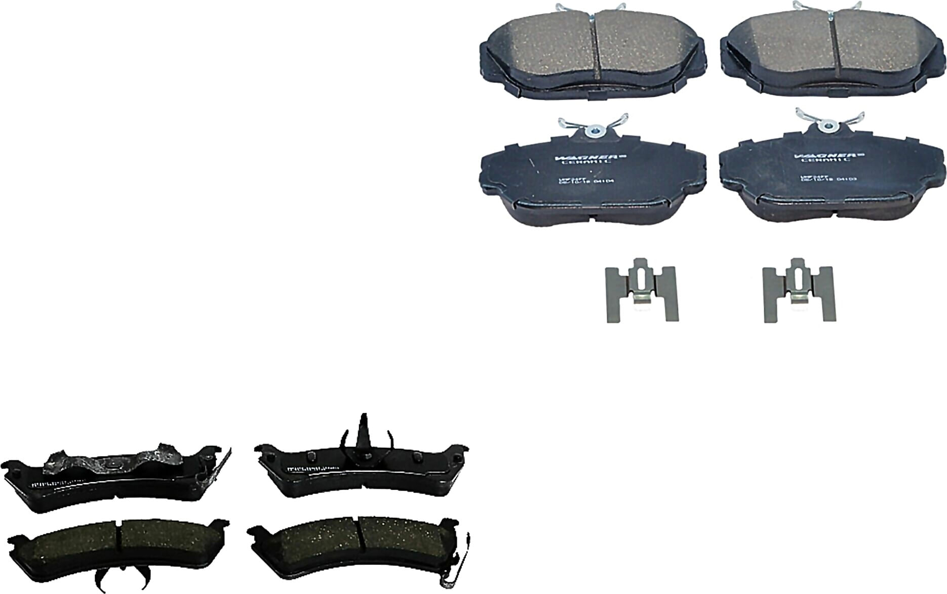 Kit De Balatas Ceramicas Delanteras Y Traseras