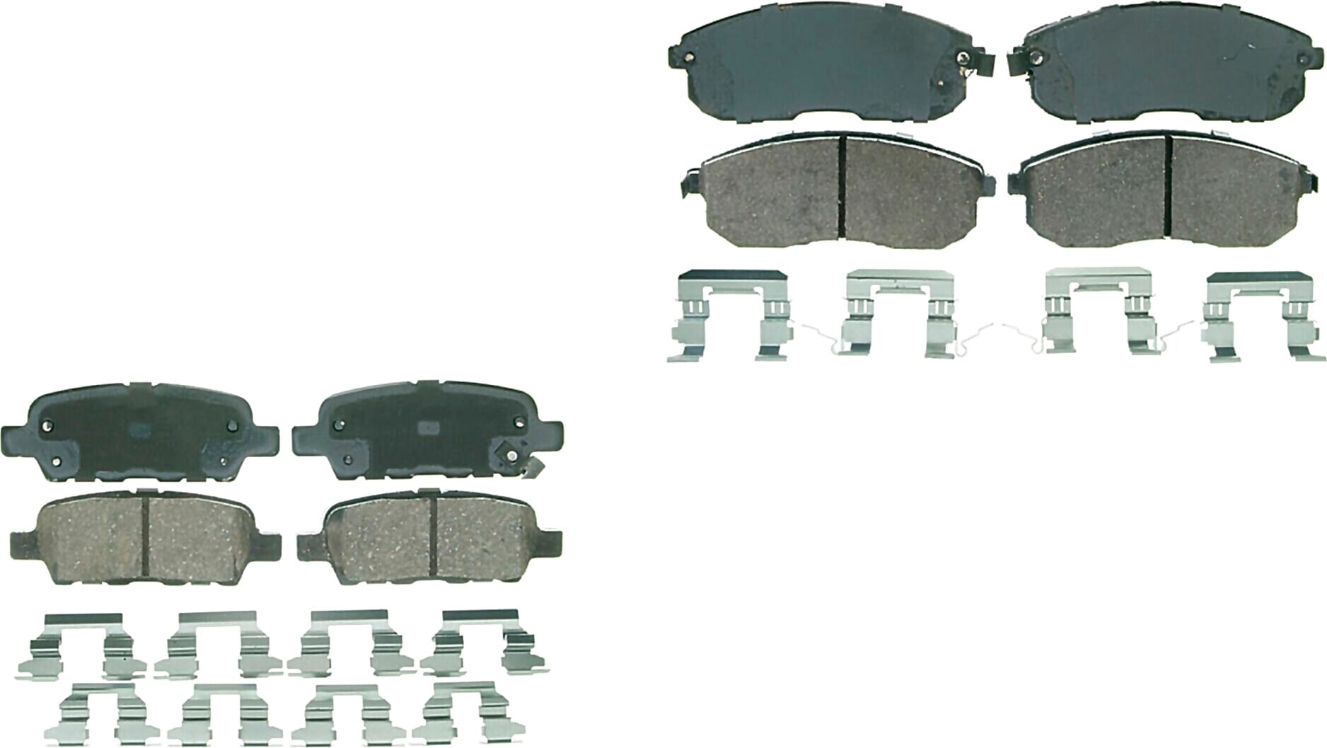 Kit De Balatas Ceramicas Delanteras Y Traseras
