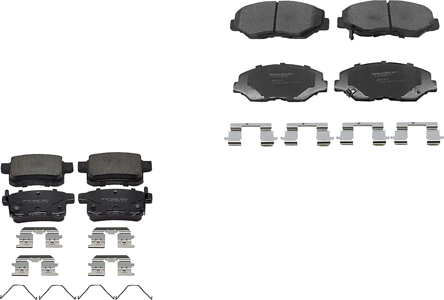 Kit De Balatas Ceramicas Delanteras Y Traseras