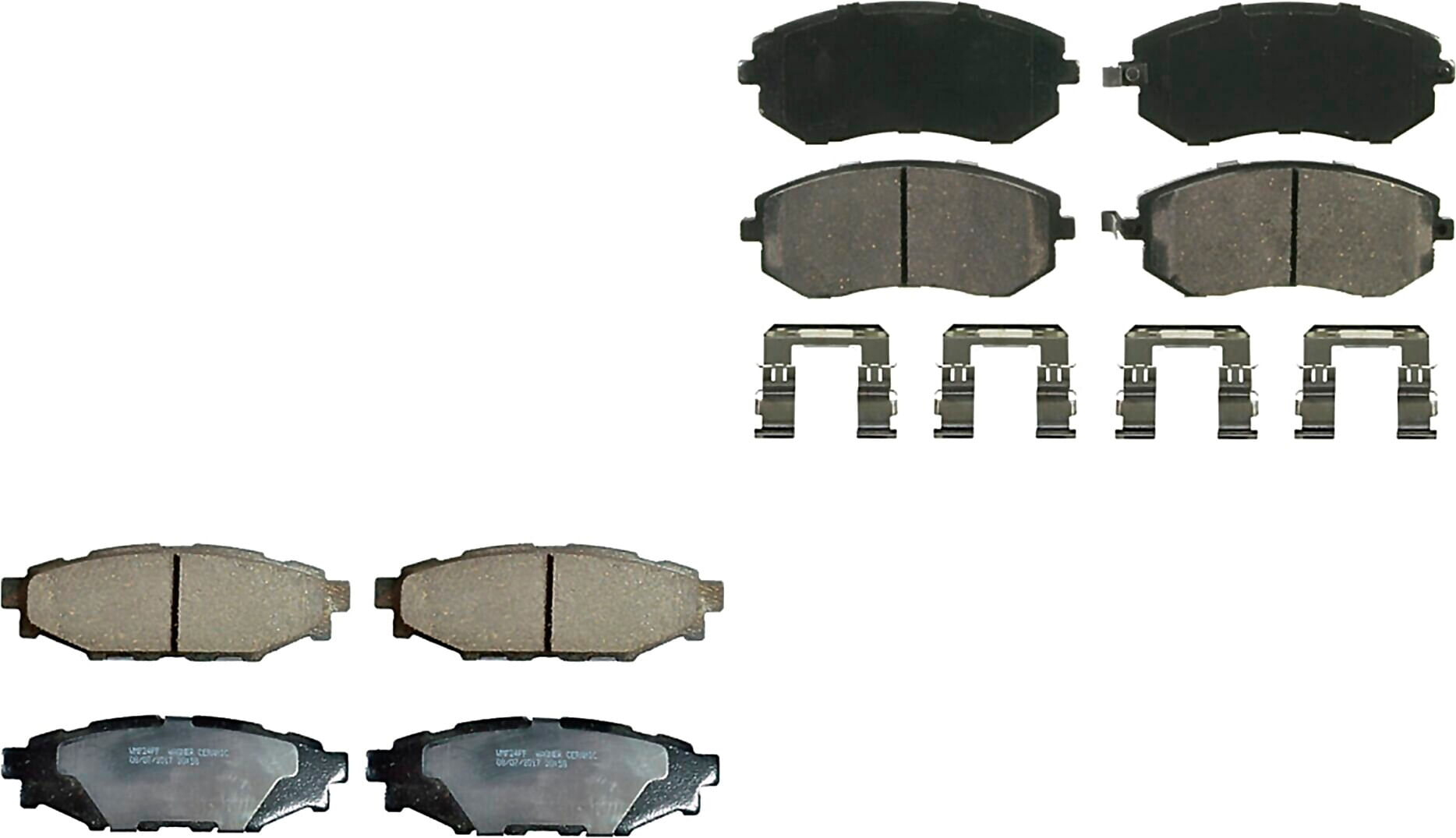 Kit De Balatas Ceramicas Delanteras Y Traseras