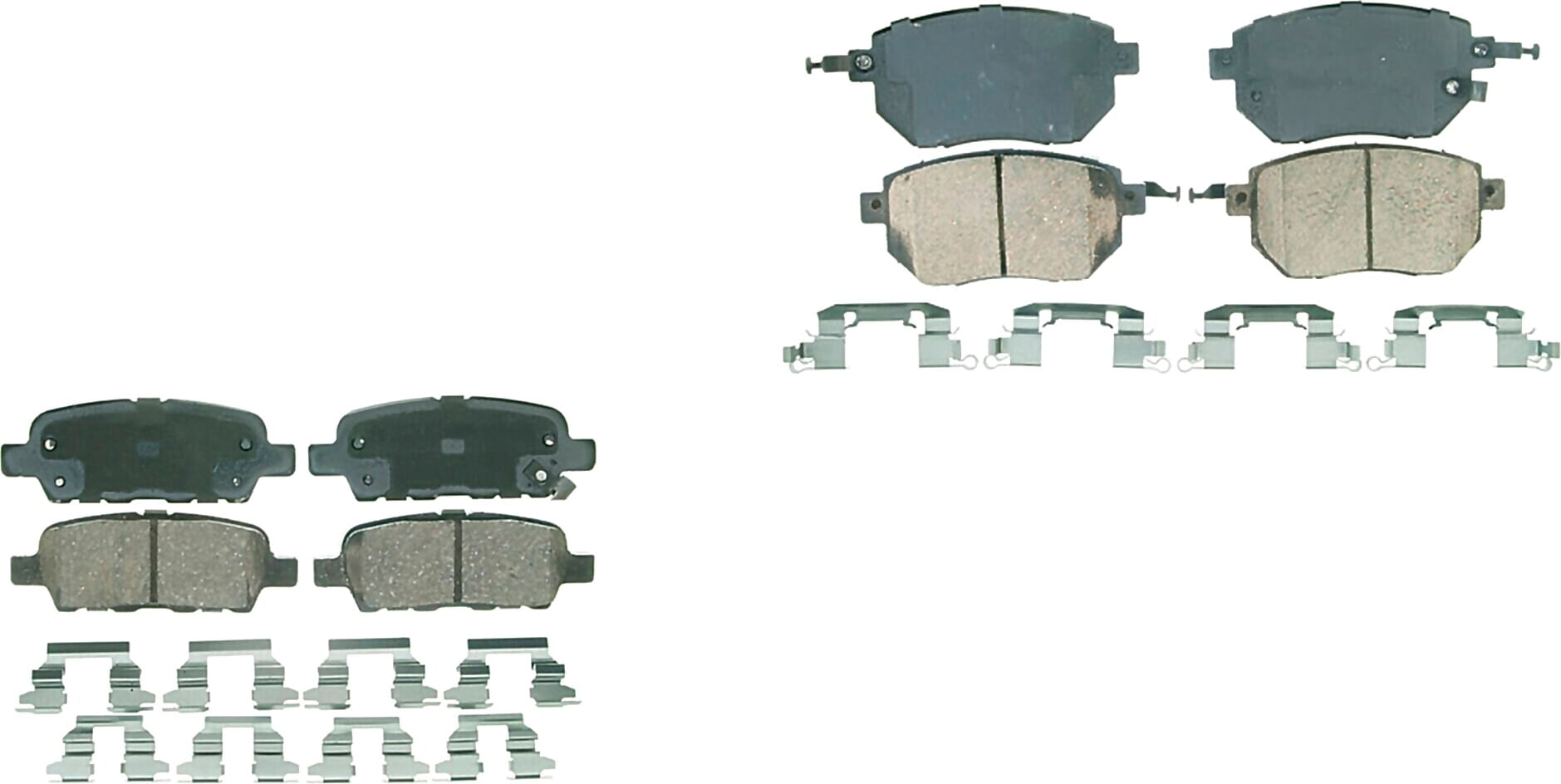 Kit De Balatas Ceramicas Delanteras Y Traseras