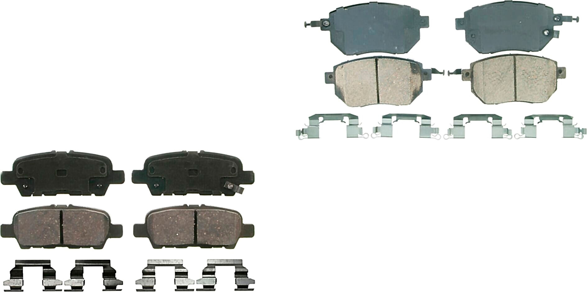 Kit De Balatas Ceramicas Delanteras Y Traseras