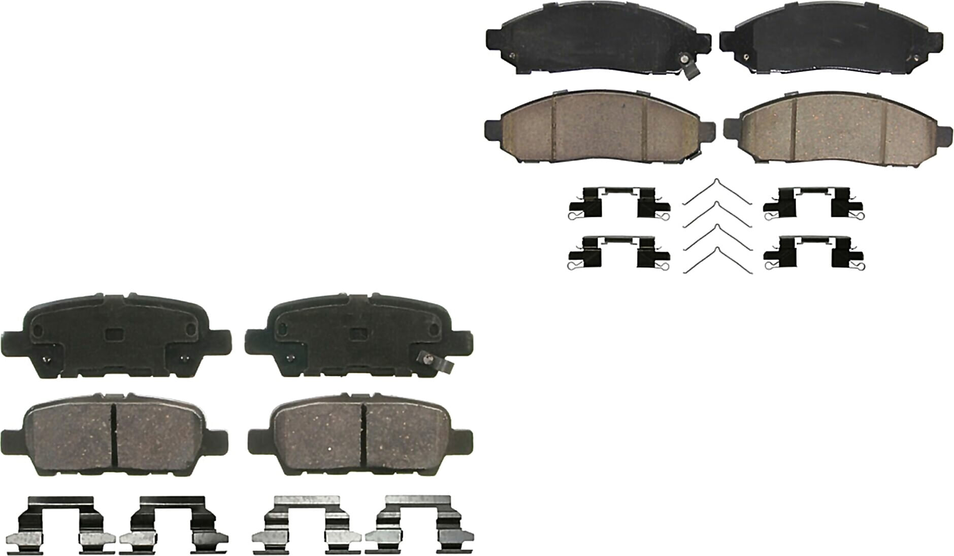 Kit De Balatas Ceramicas Delanteras Y Traseras