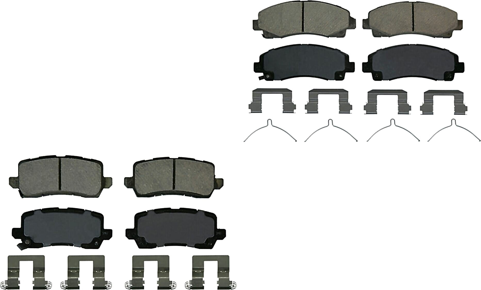 Kit De Balatas Ceramicas Delanteras Y Traseras