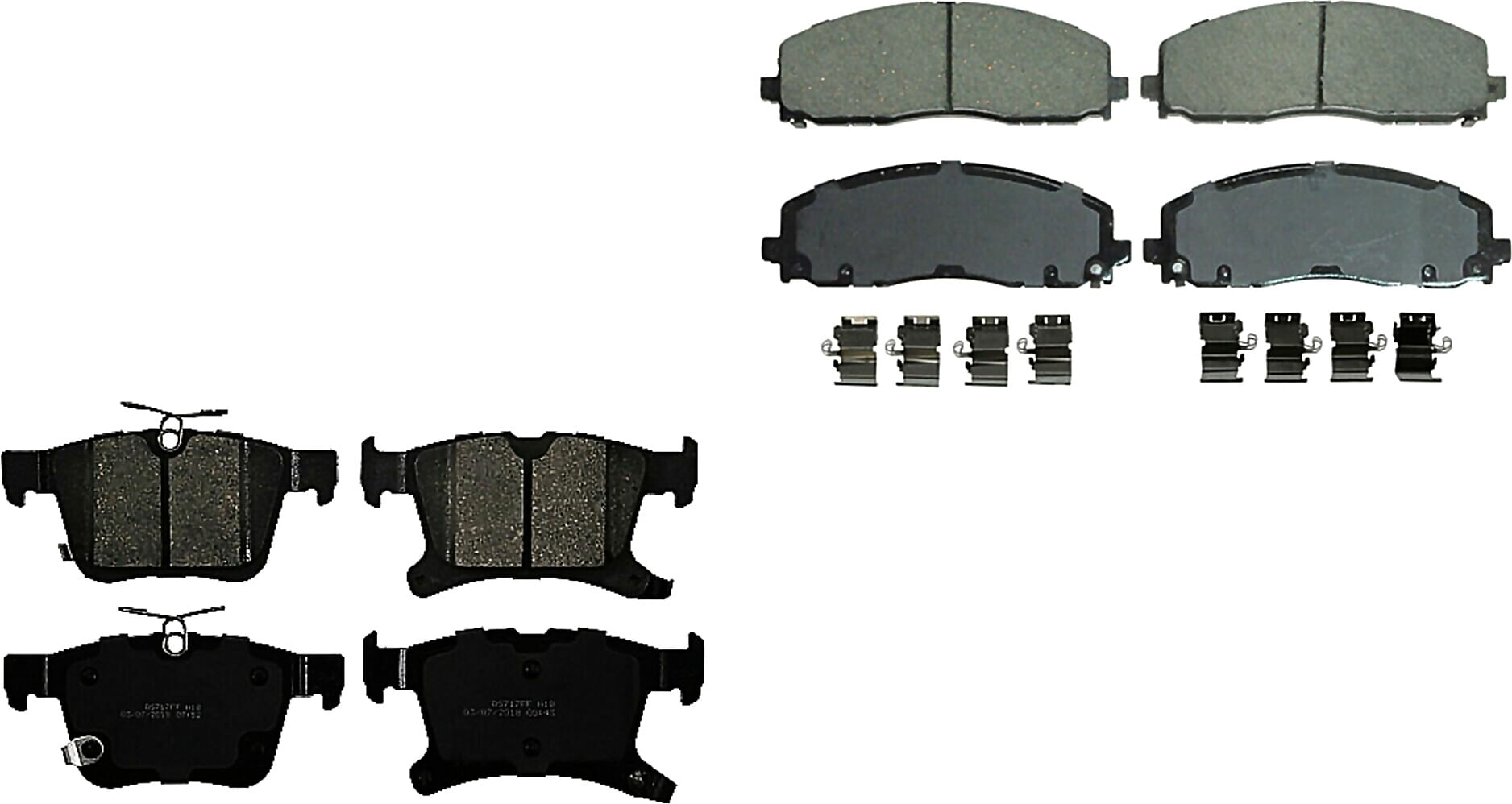 Kit De Balatas Ceramicas Delanteras Y Traseras