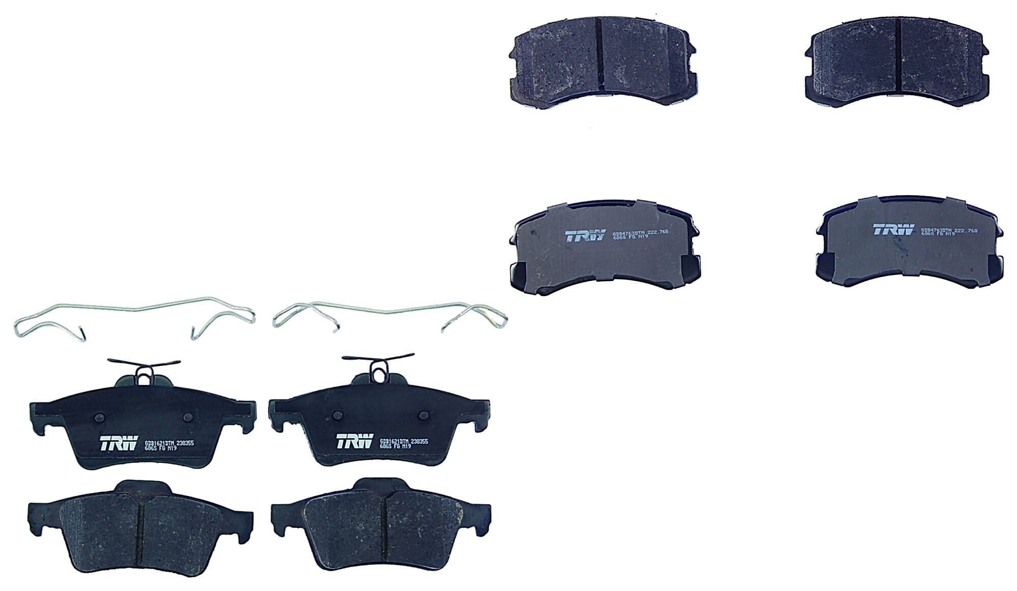 Kit De Balatas Ceramicas Delanteras Y Traseras