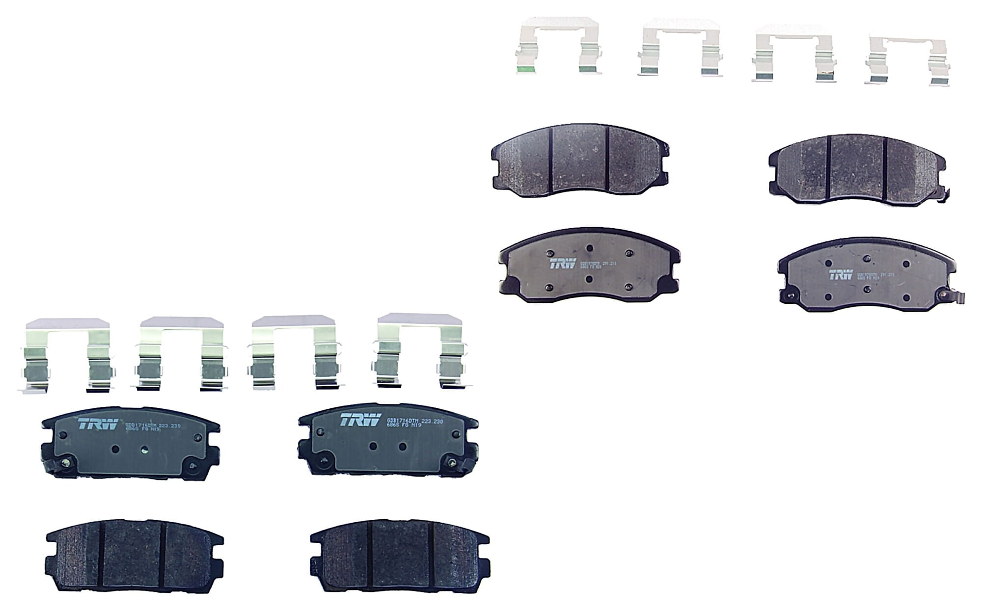 Kit De Balatas Ceramicas Delanteras Y Traseras