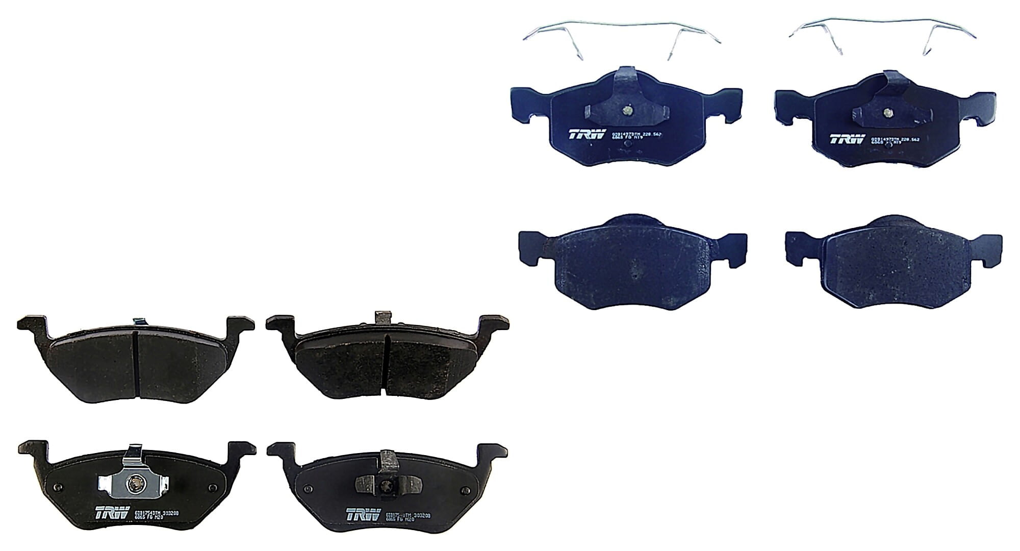 Kit De Balatas Ceramicas Delanteras Y Traseras