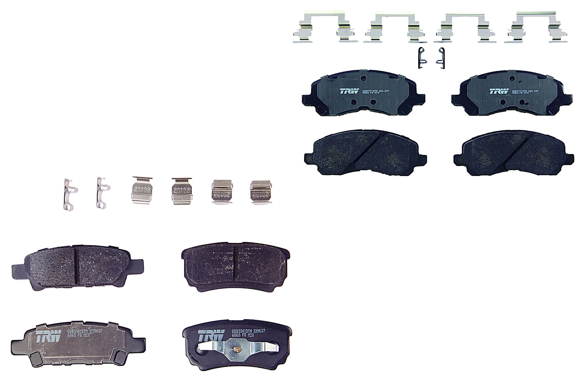 Kit De Balatas Ceramicas Delanteras Y Traseras