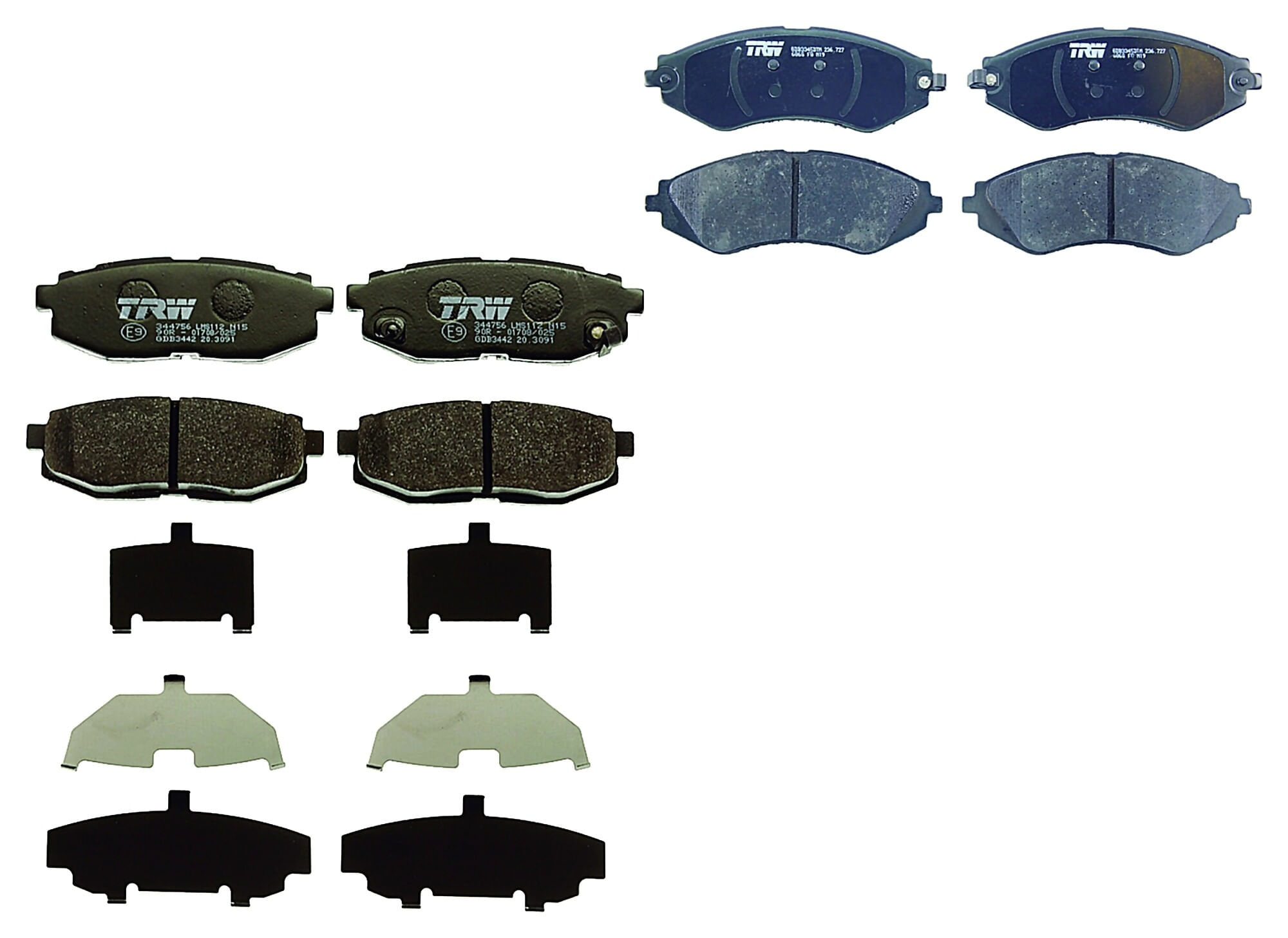 Kit De Balatas Ceramicas Delanteras Y Traseras