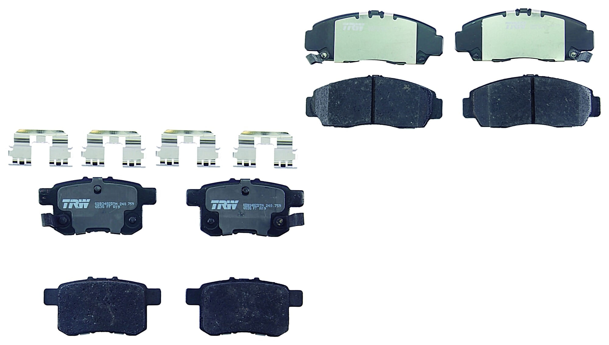 Kit De Balatas Ceramicas Delanteras Y Traseras