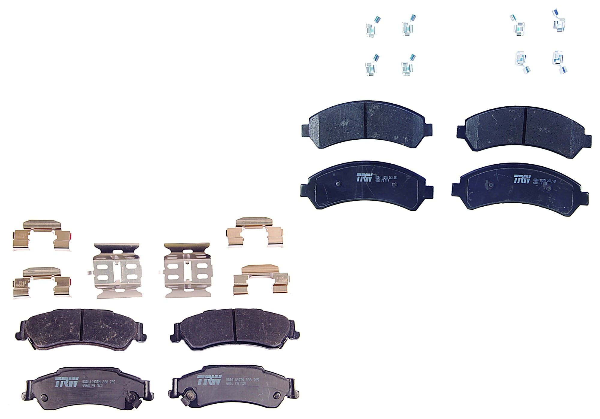 Kit De Balatas Ceramicas Delanteras Y Traseras