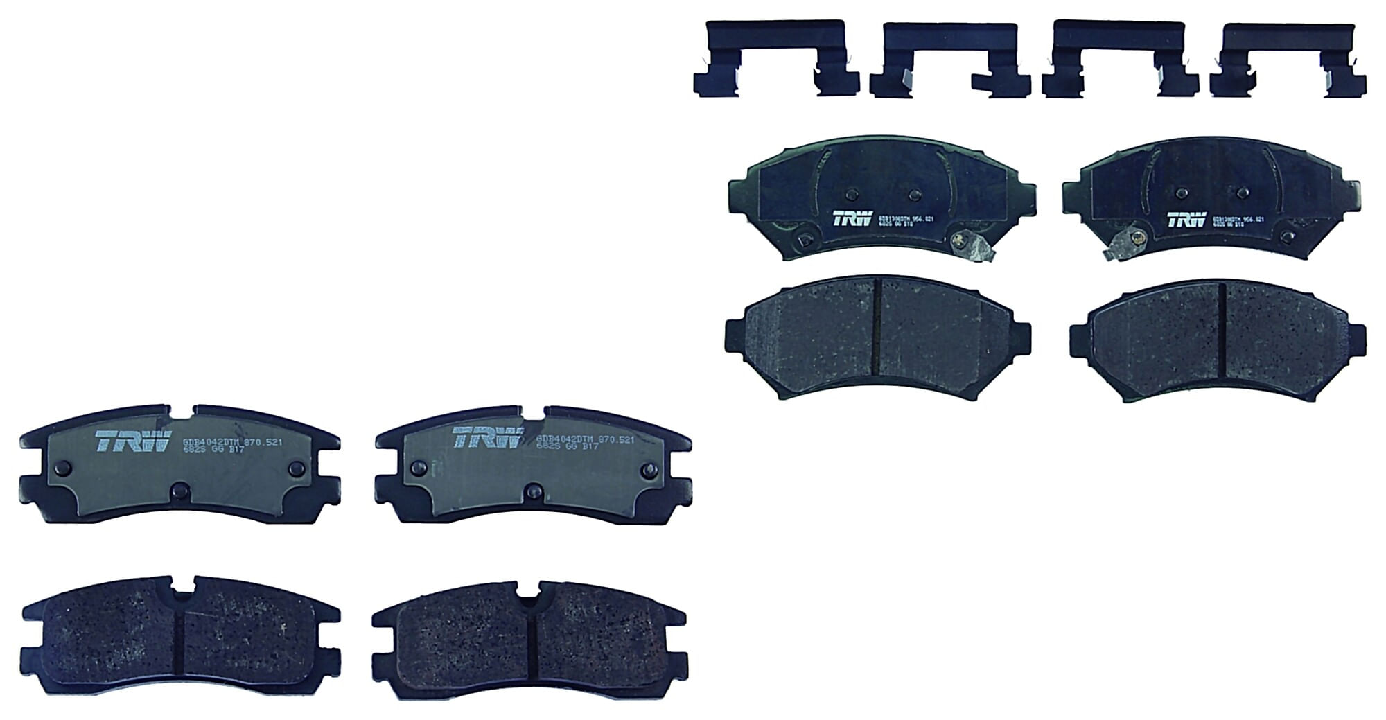 Kit De Balatas Ceramicas Delanteras Y Traseras