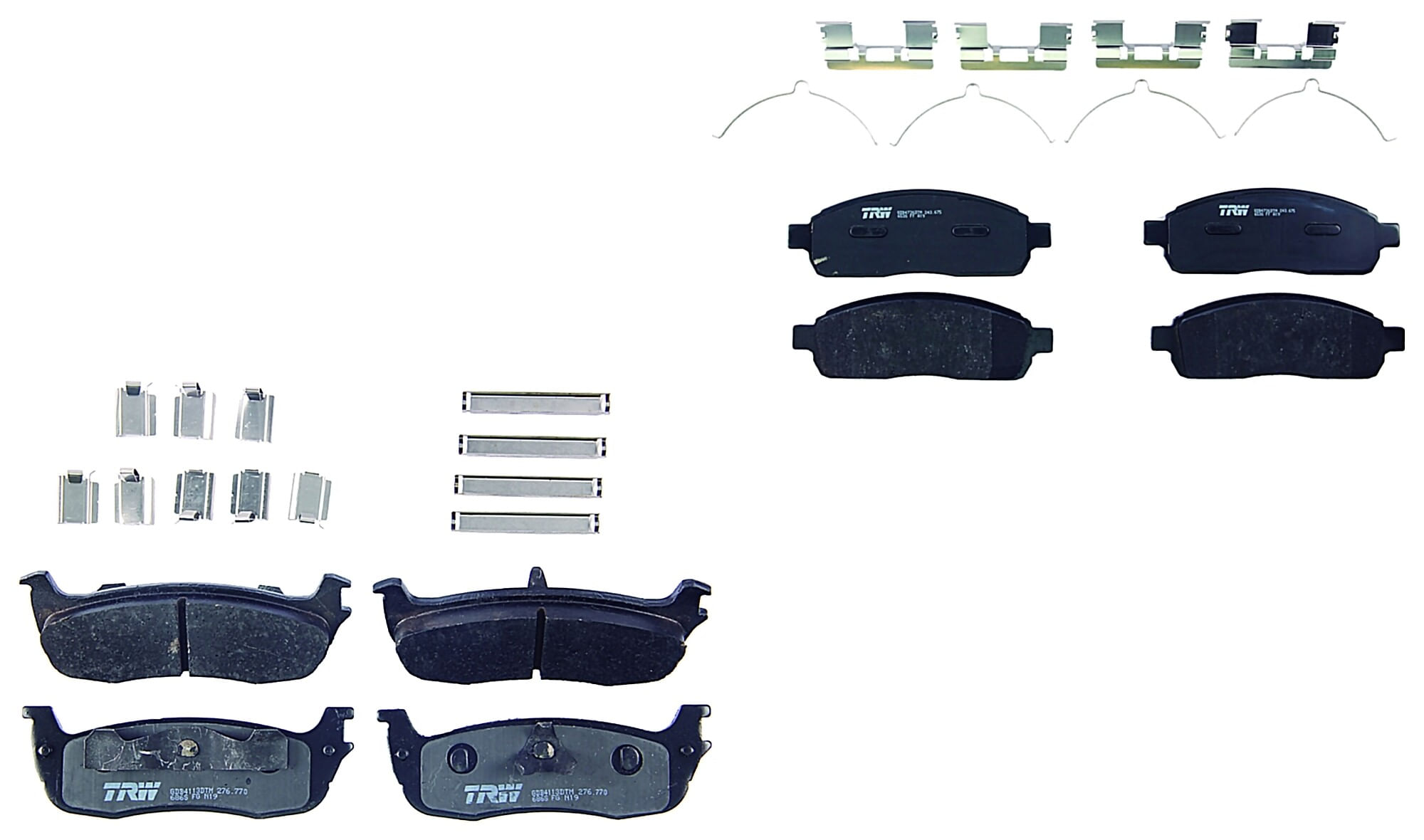 Kit De Balatas Ceramicas Delanteras Y Traseras