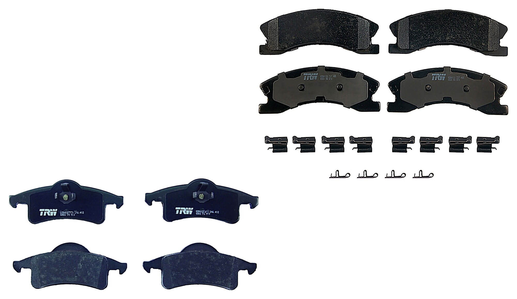 Kit De Balatas Ceramicas Delanteras Y Traseras