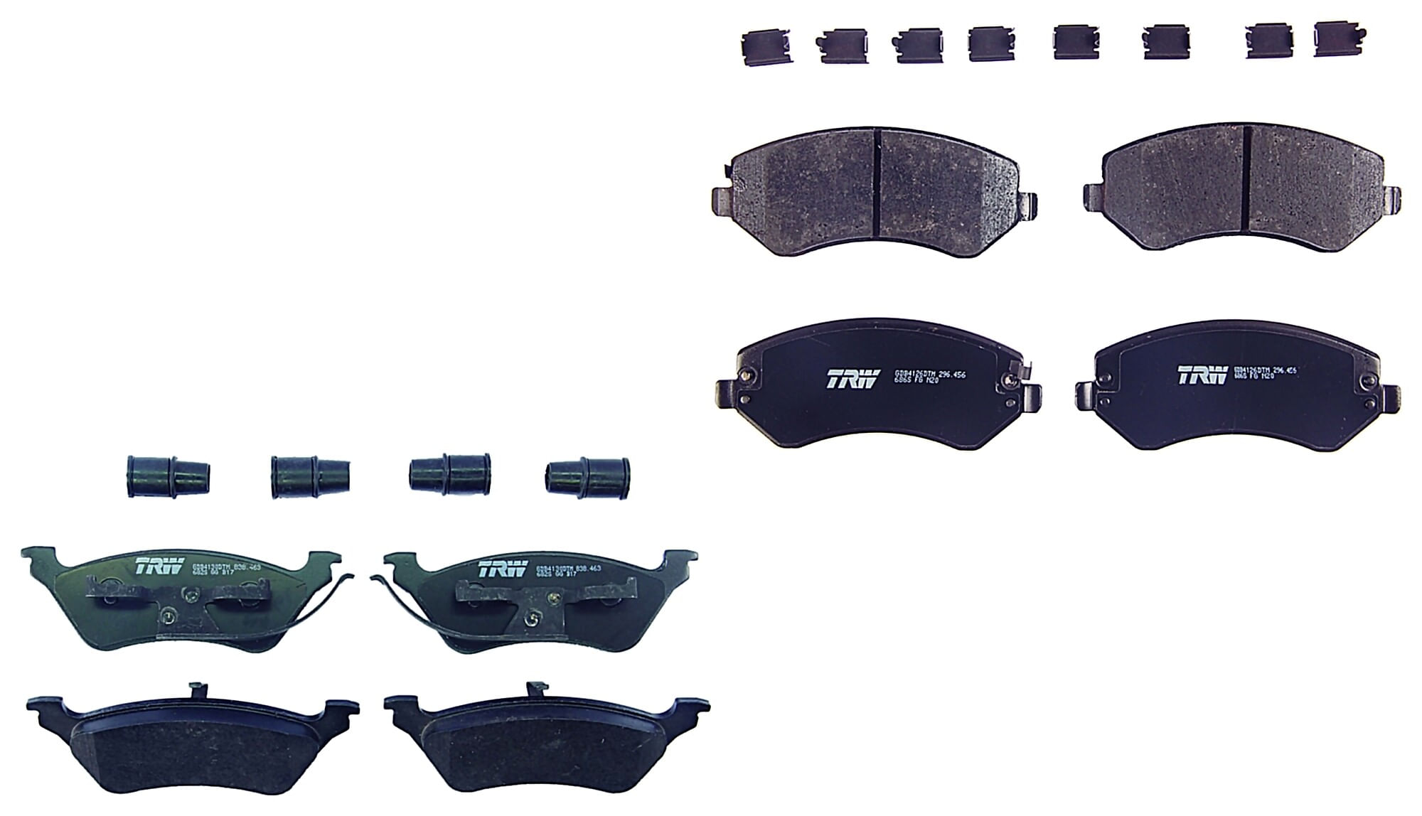 Kit De Balatas Ceramicas Delanteras Y Traseras