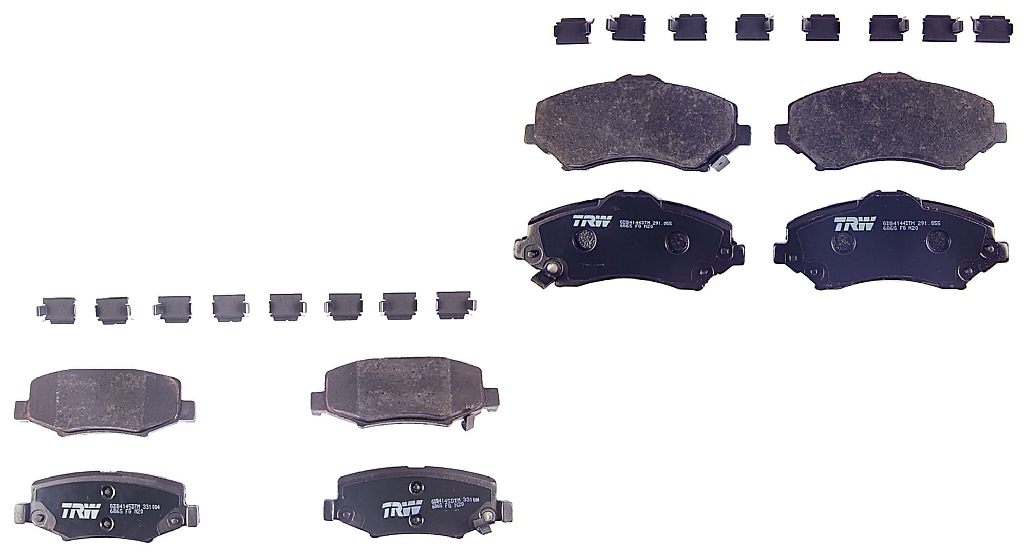 Kit De Balatas Ceramicas Delanteras Y Traseras