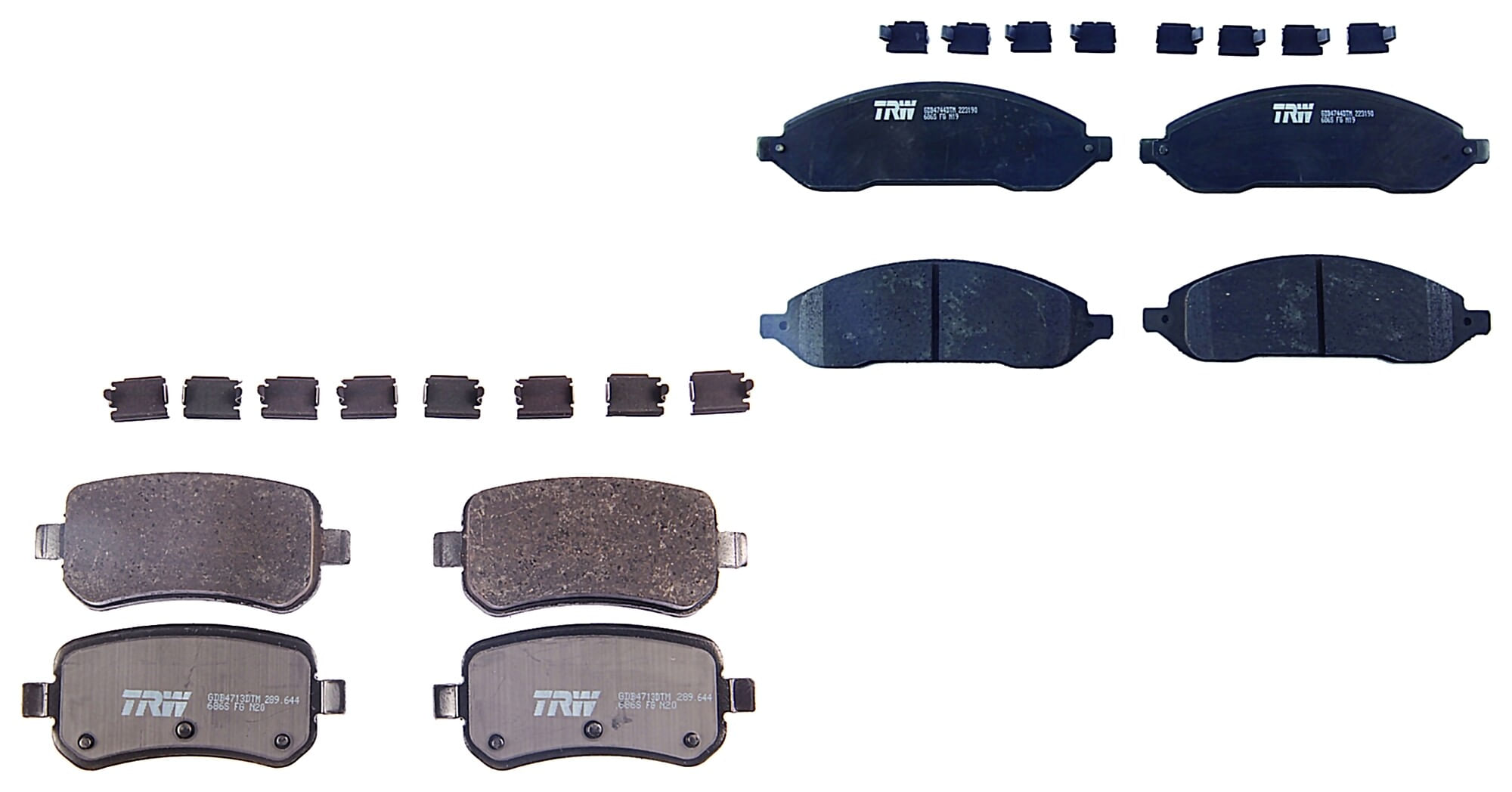 Kit De Balatas Ceramicas Delanteras Y Traseras