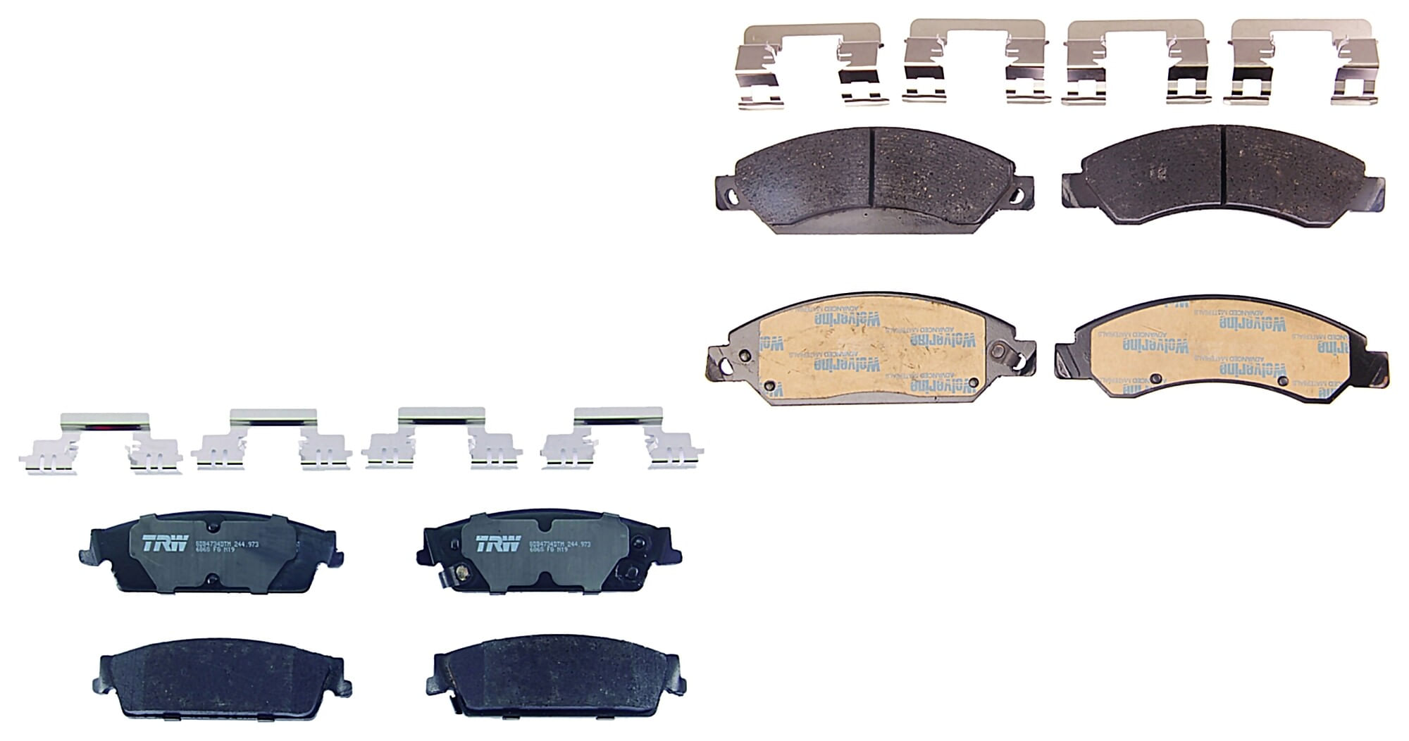 Kit De Balatas Ceramicas Delanteras Y Traseras