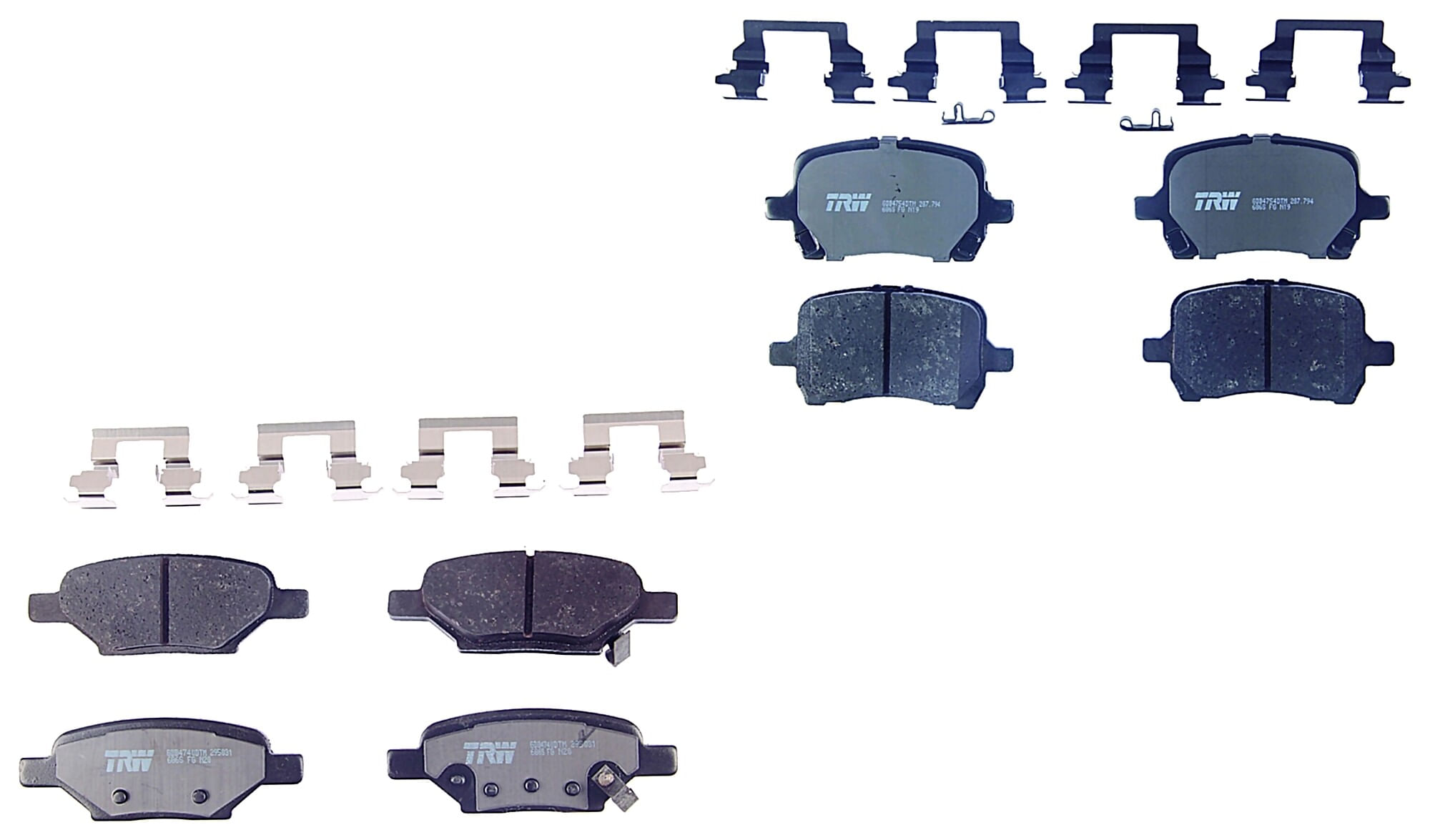 Kit De Balatas Ceramicas Delanteras Y Traseras