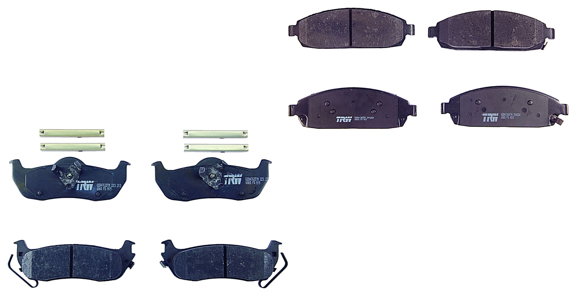 Kit De Balatas Ceramicas Delanteras Y Traseras