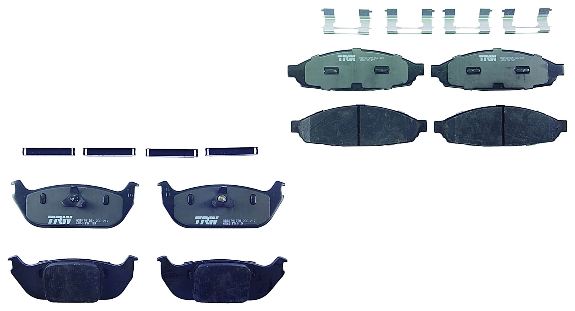Kit De Balatas Ceramicas Delanteras Y Traseras