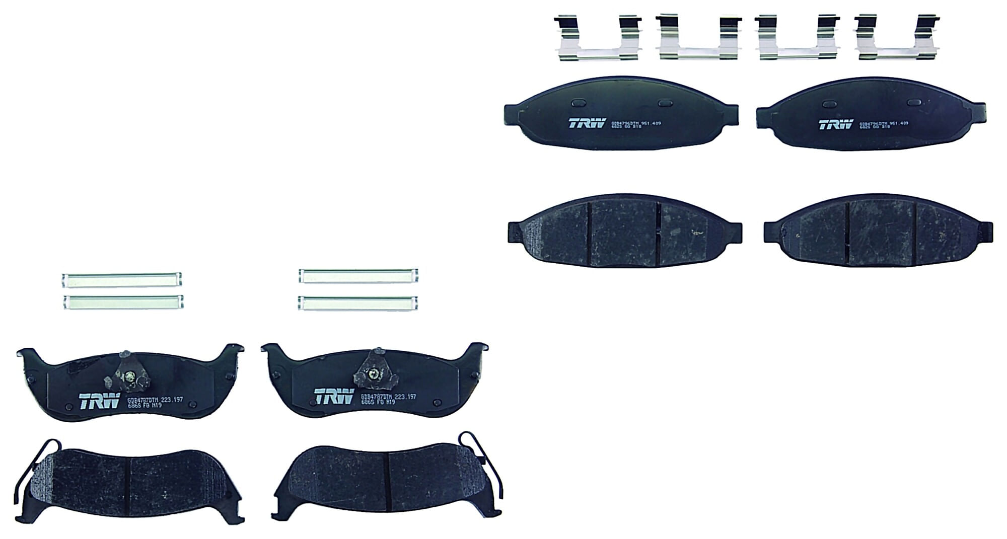 Kit De Balatas Ceramicas Delanteras Y Traseras