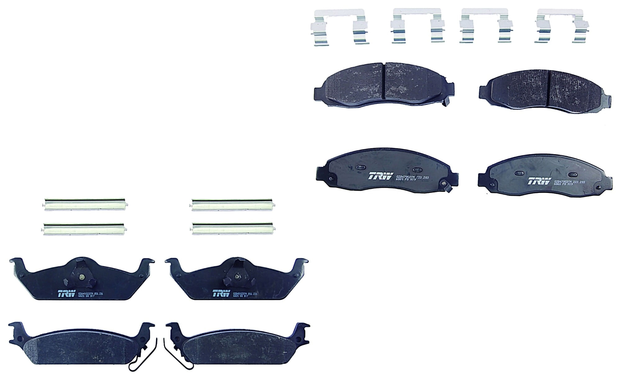 Kit De Balatas Ceramicas Delanteras Y Traseras