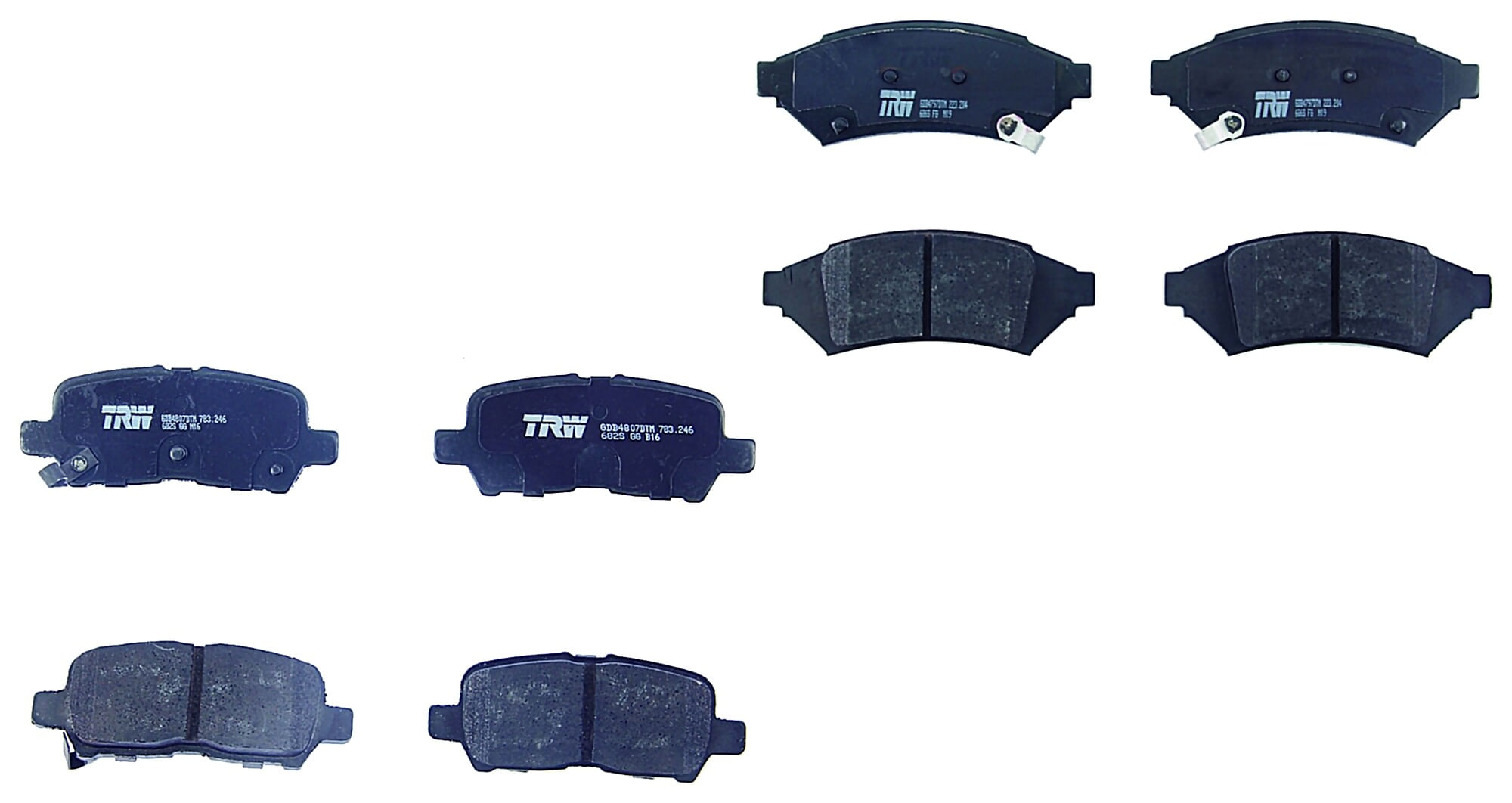 Kit De Balatas Ceramicas Delanteras Y Traseras