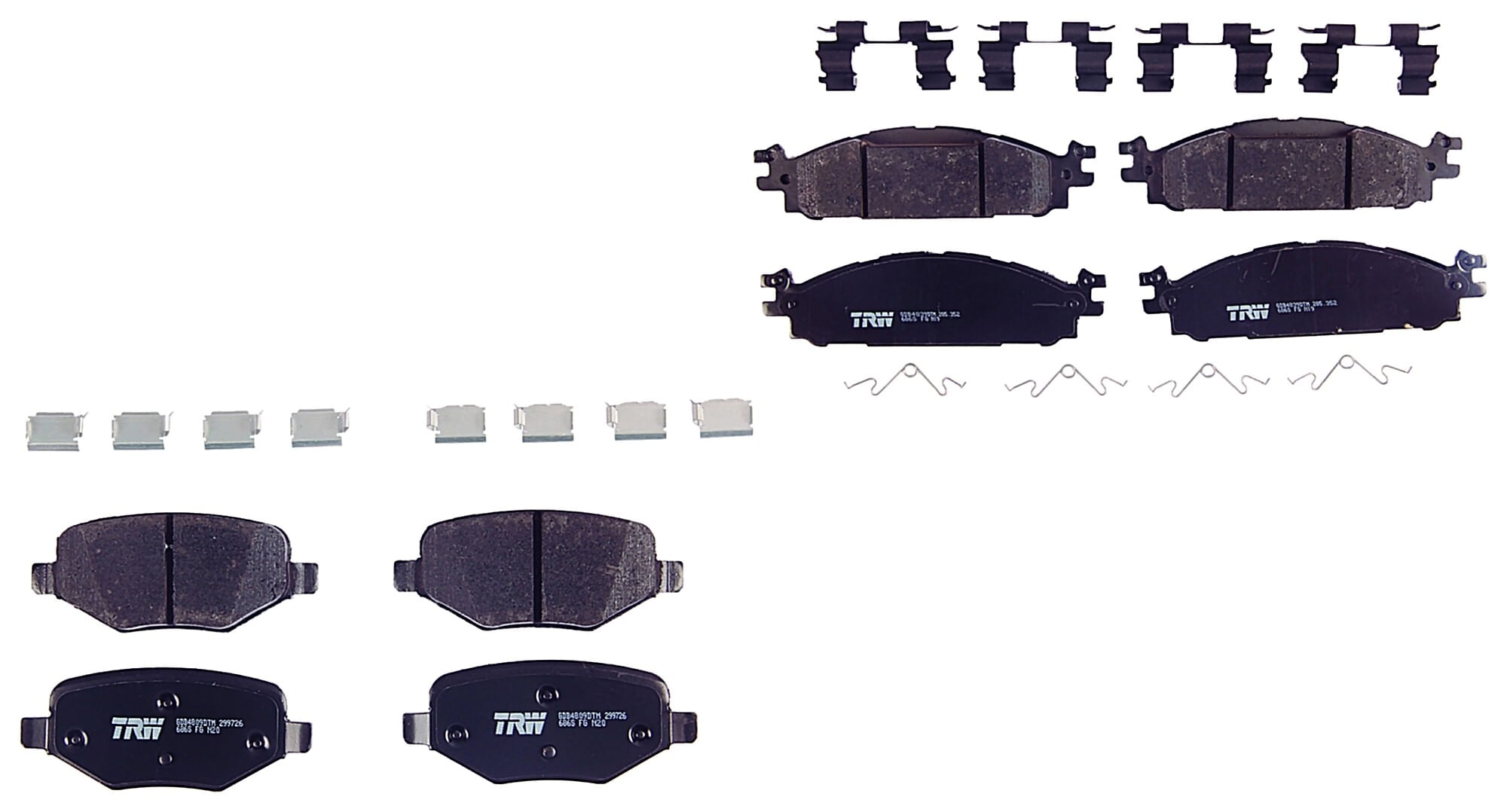 Kit De Balatas Ceramicas Delanteras Y Traseras