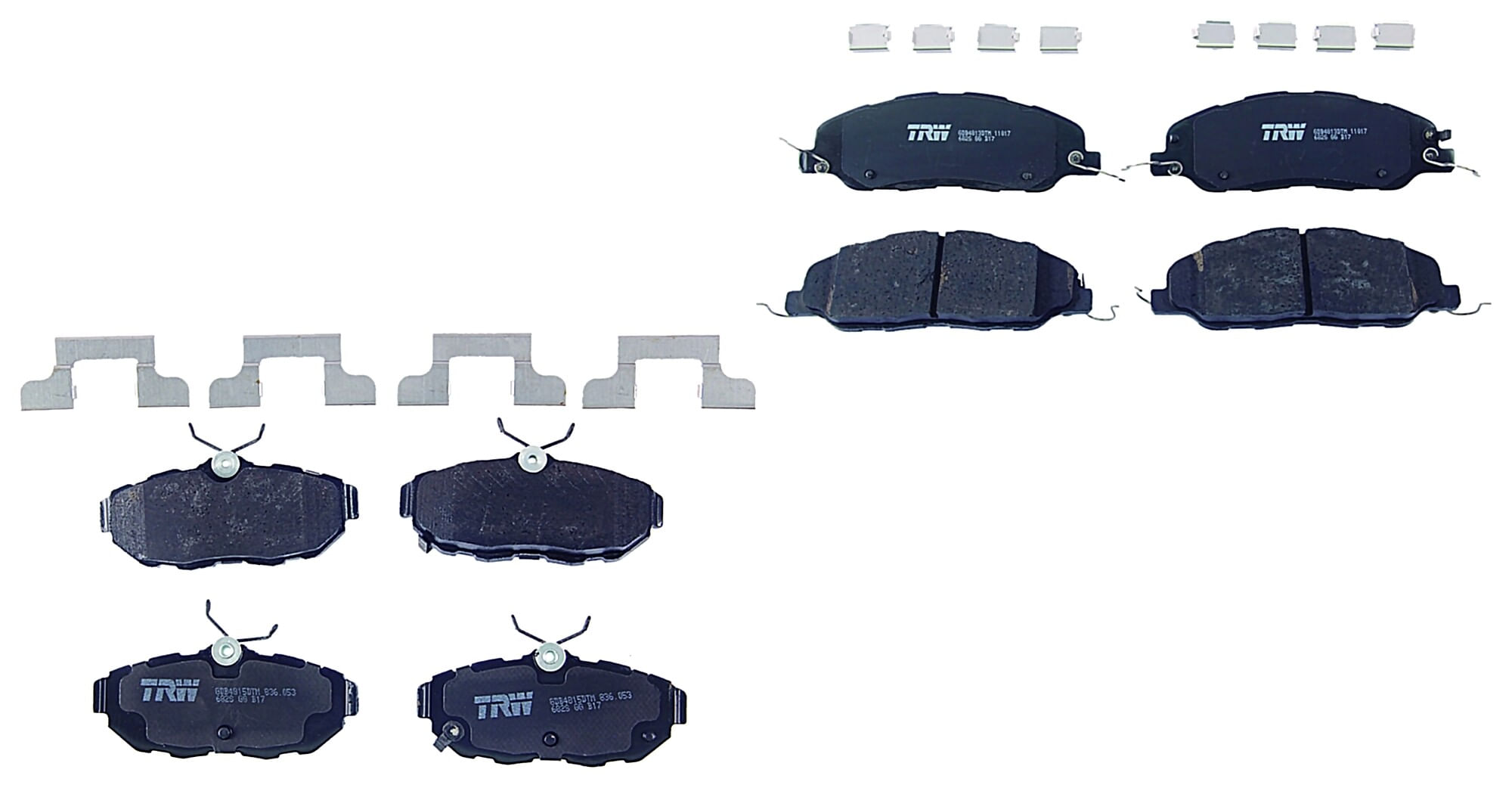 Kit De Balatas Ceramicas Delanteras Y Traseras