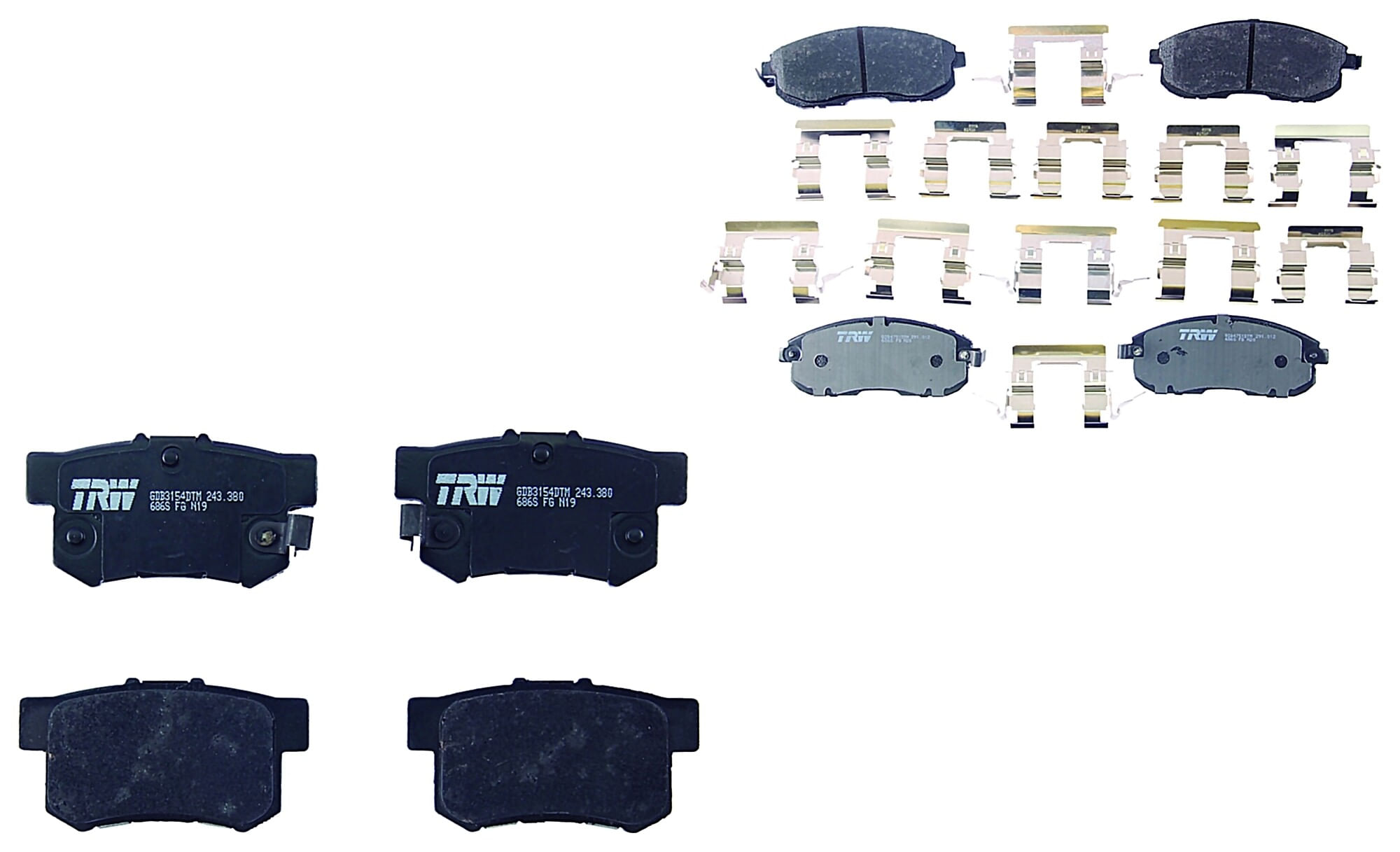 Kit De Balatas Ceramicas Delanteras Y Traseras