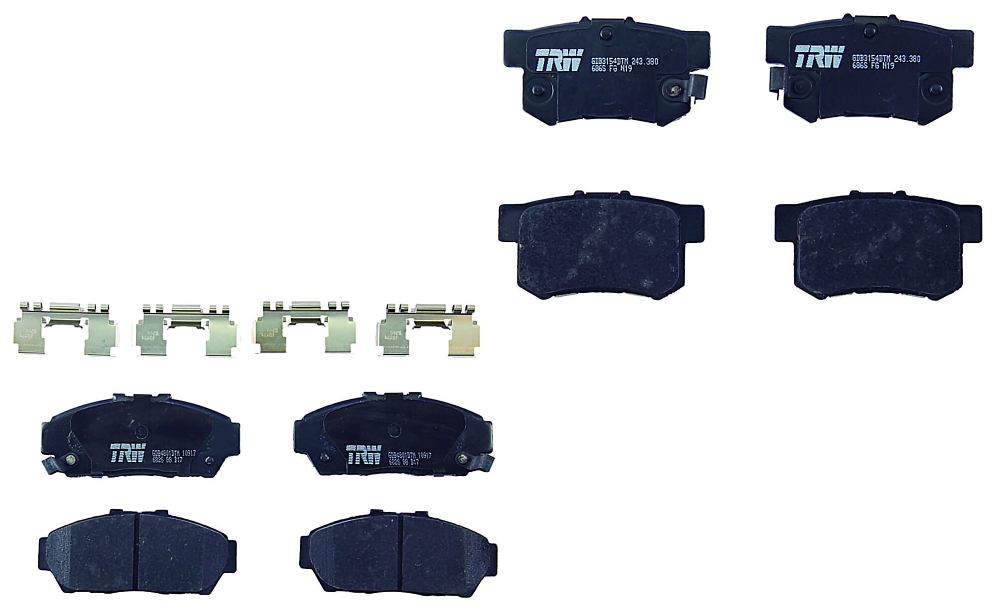 Kit De Balatas Ceramicas Delanteras Y Traseras