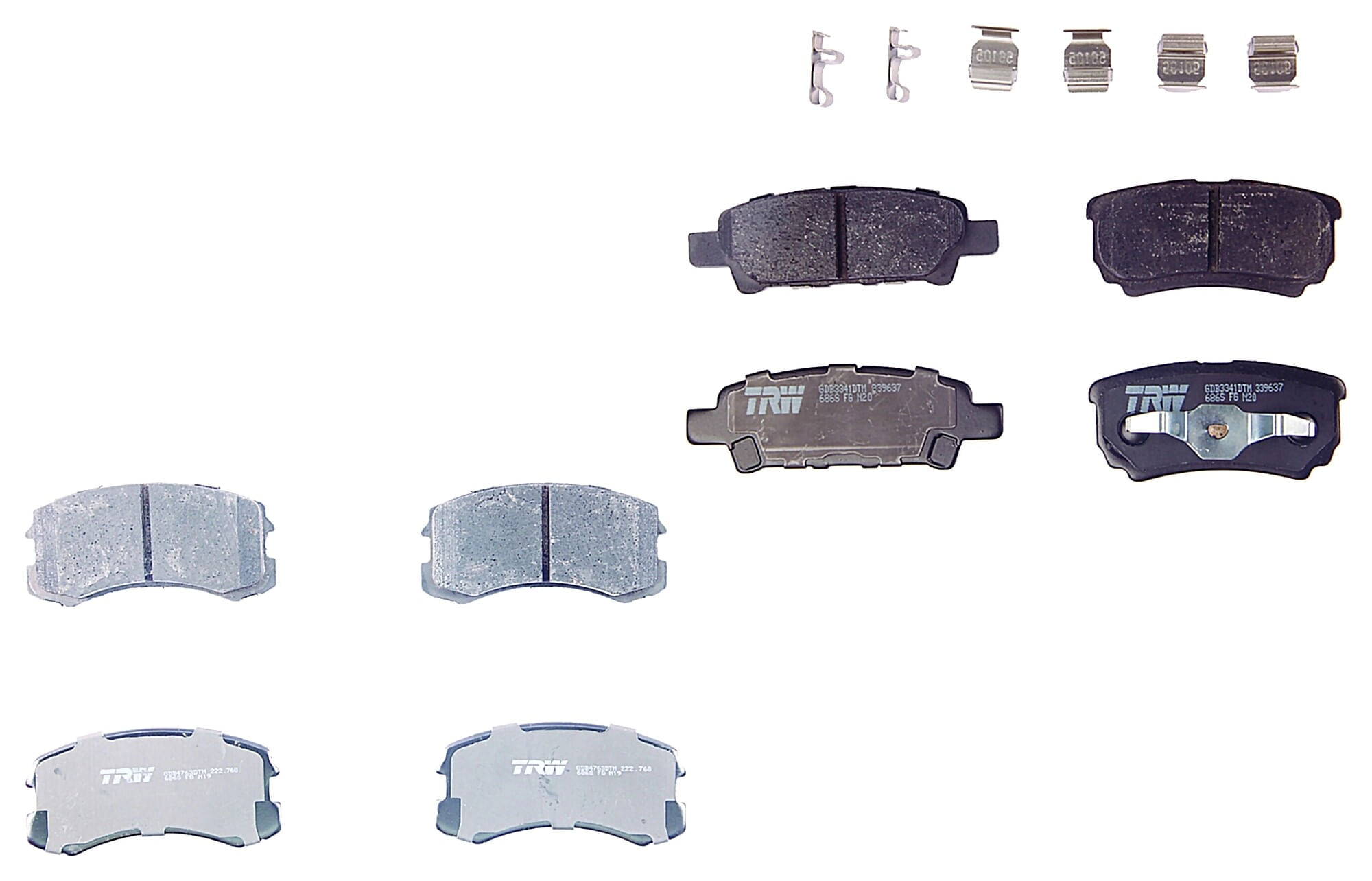 Kit De Balatas Ceramicas Delanteras Y Traseras