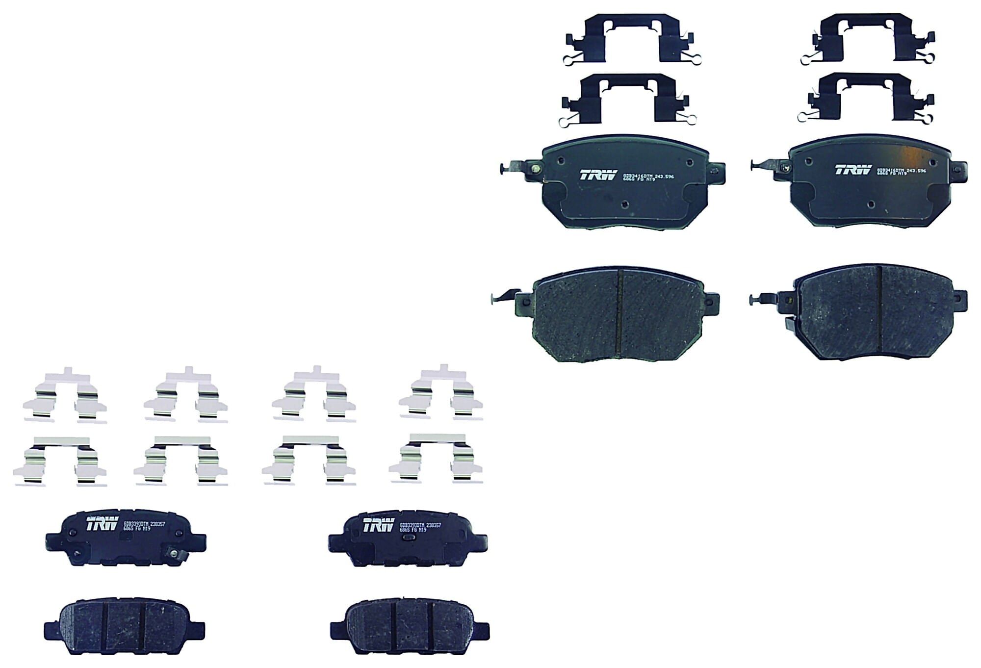 Kit De Balatas Ceramicas Delanteras Y Traseras