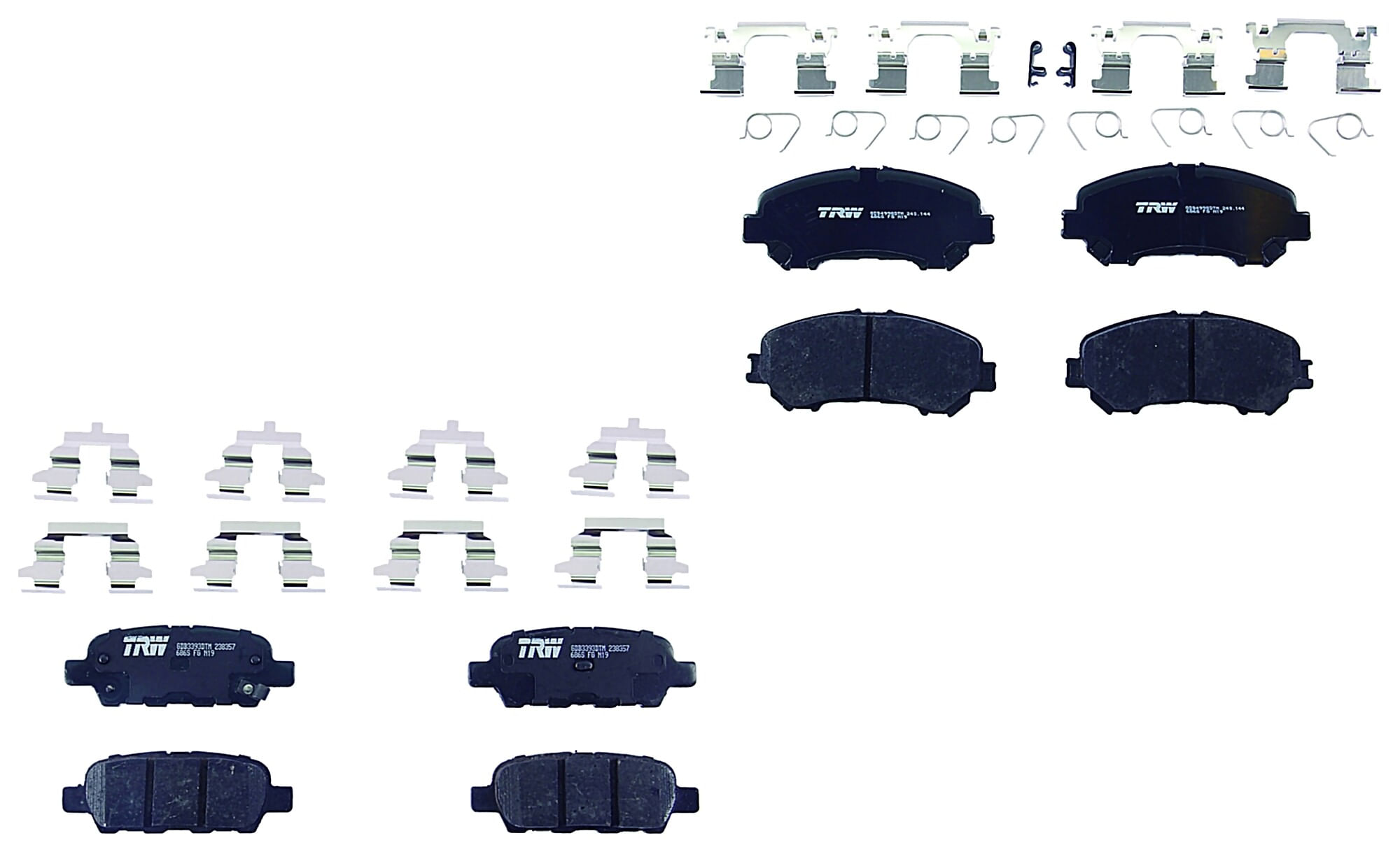 Kit De Balatas Ceramicas Delanteras Y Traseras