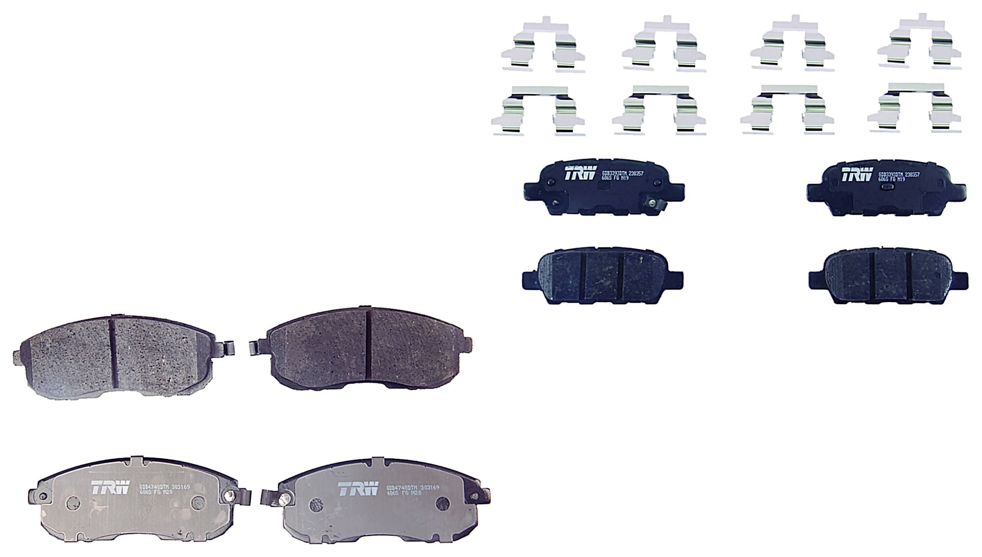Kit De Balatas Ceramicas Delanteras Y Traseras