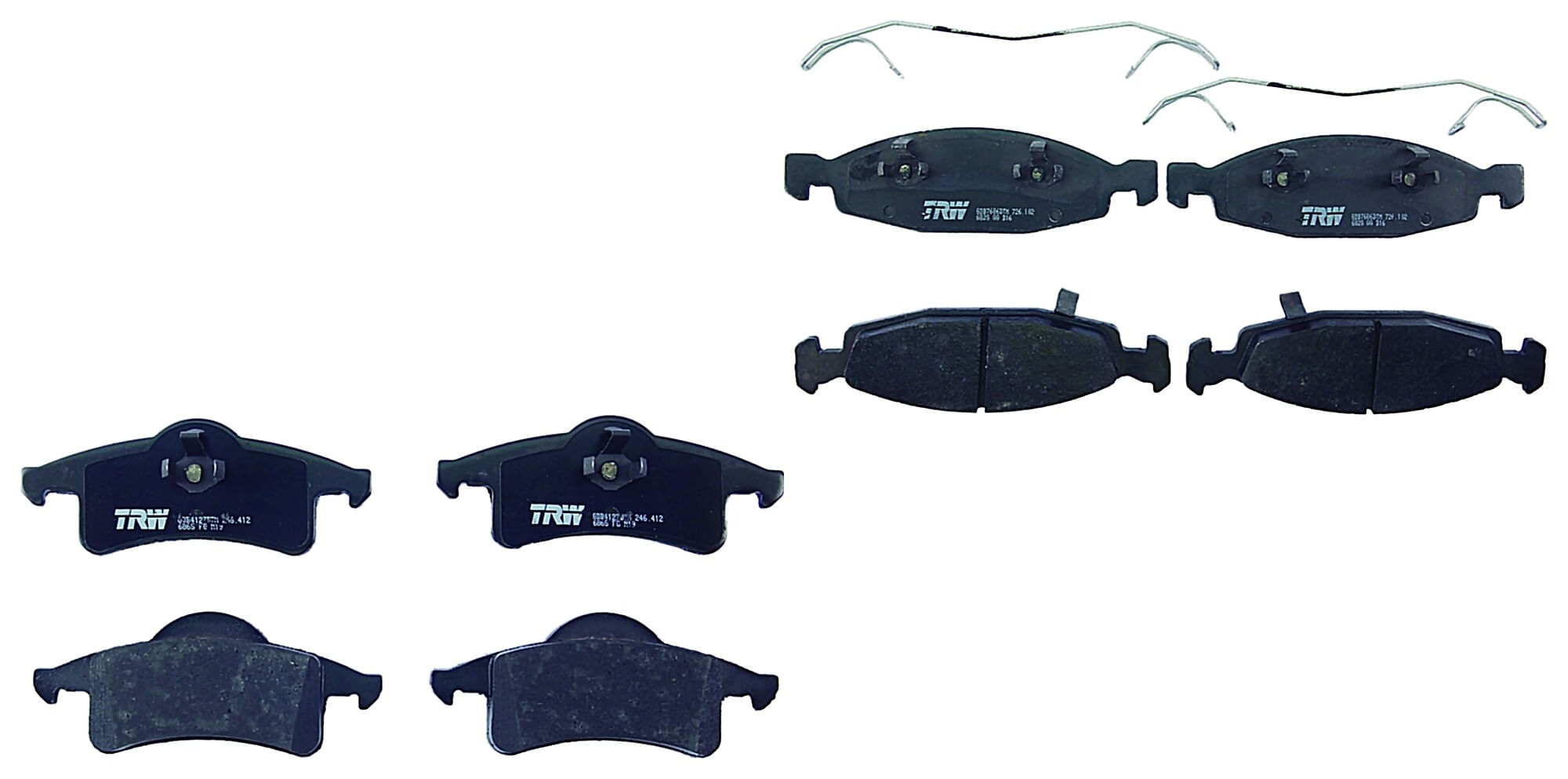 Kit De Balatas Ceramicas Delanteras Y Traseras