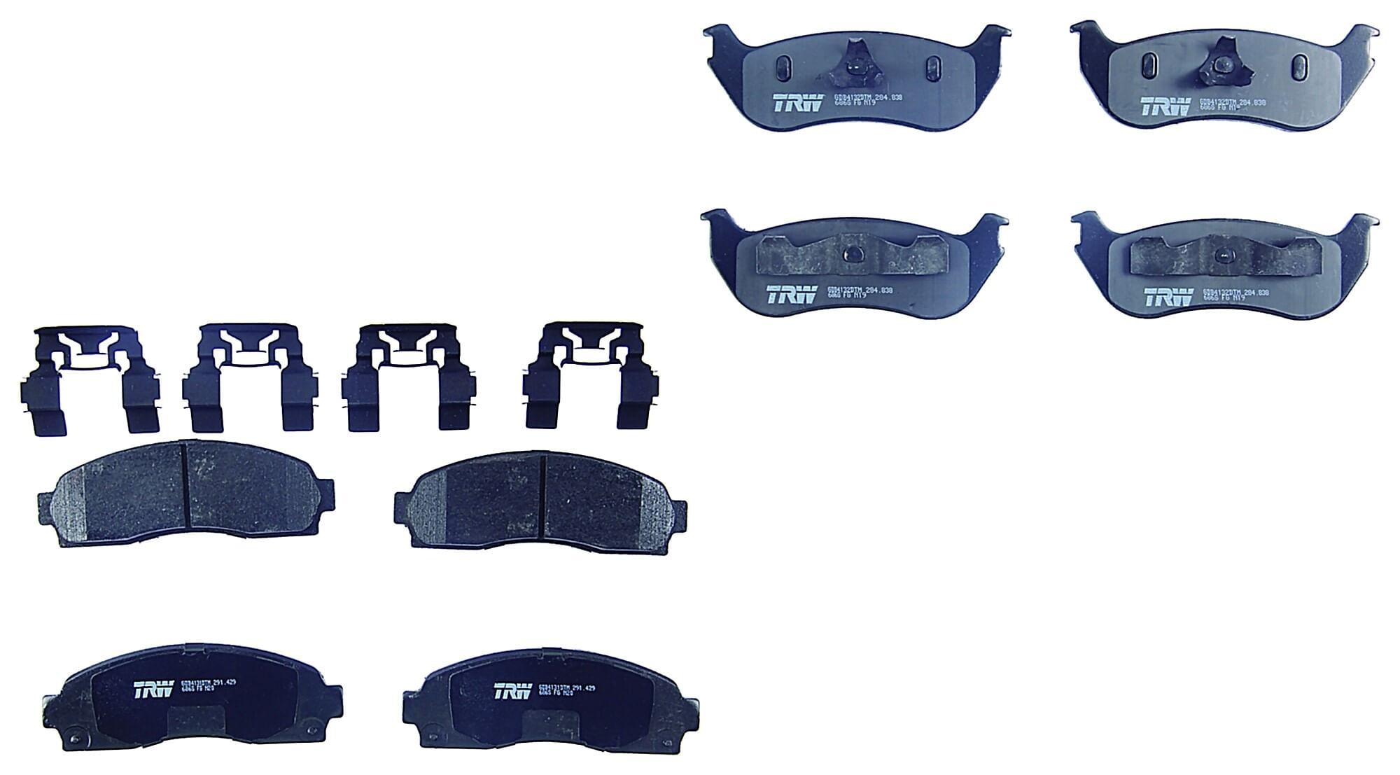 Kit De Balatas Ceramicas Delanteras Y Traseras