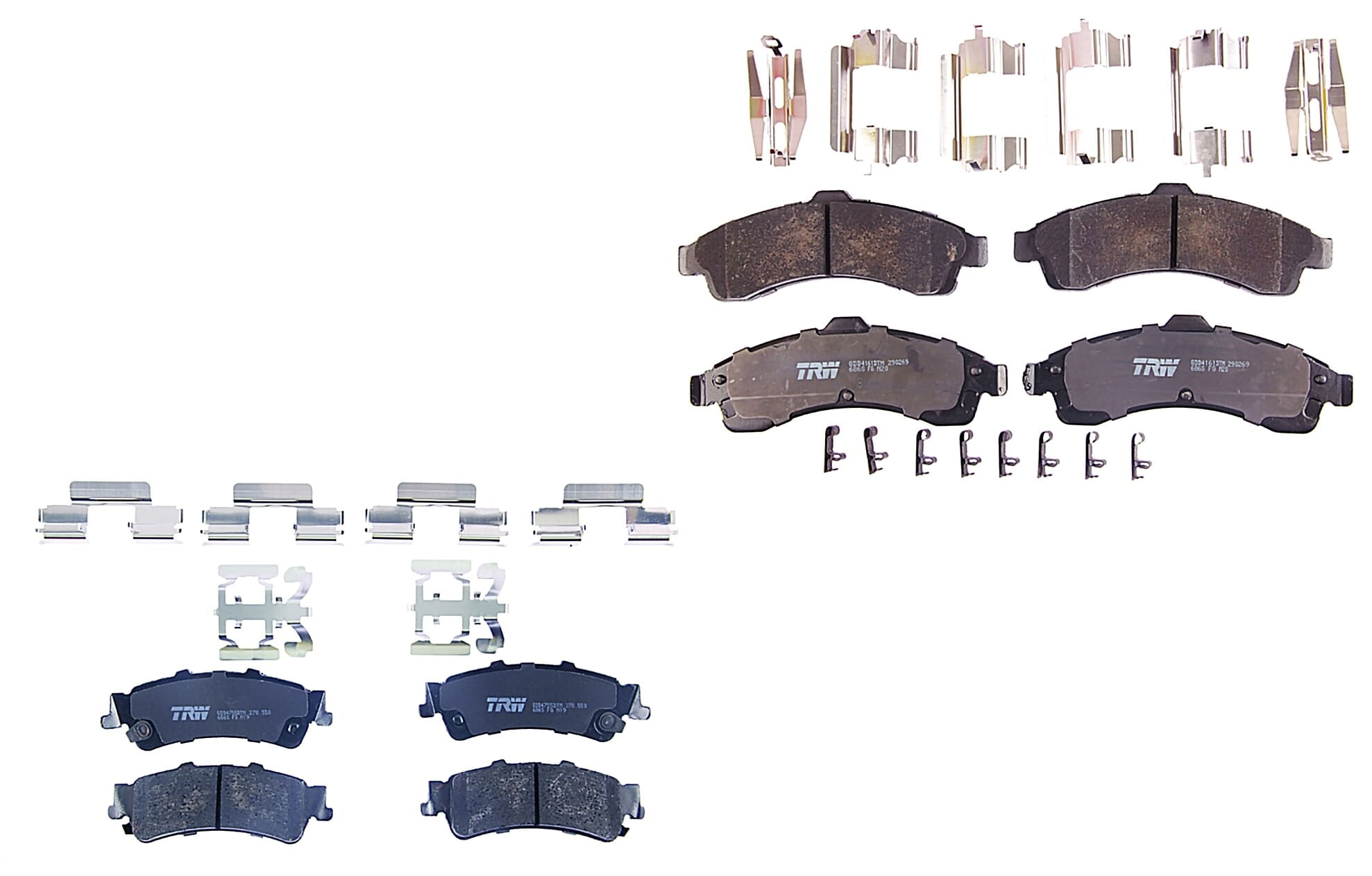 Kit De Balatas Ceramicas Delanteras Y Traseras