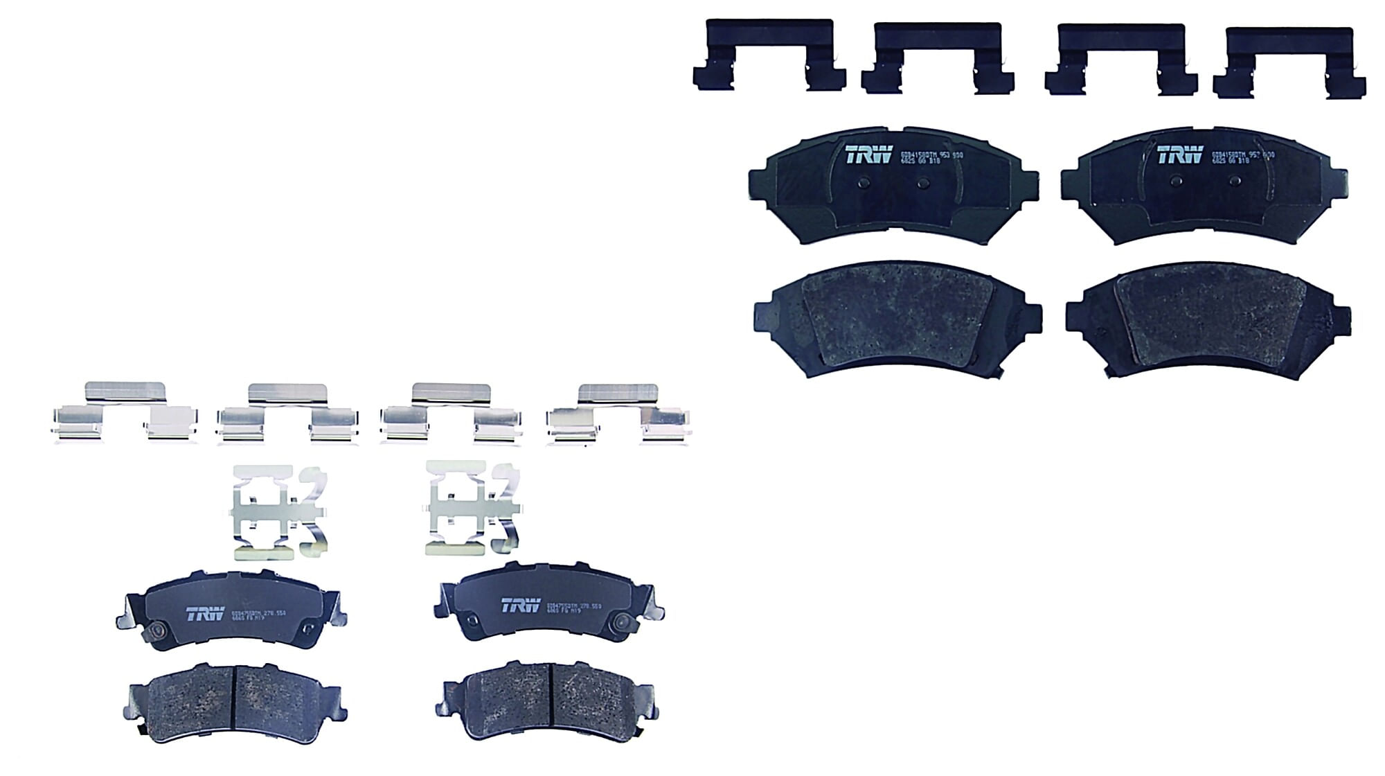 Kit De Balatas Ceramicas Delanteras Y Traseras