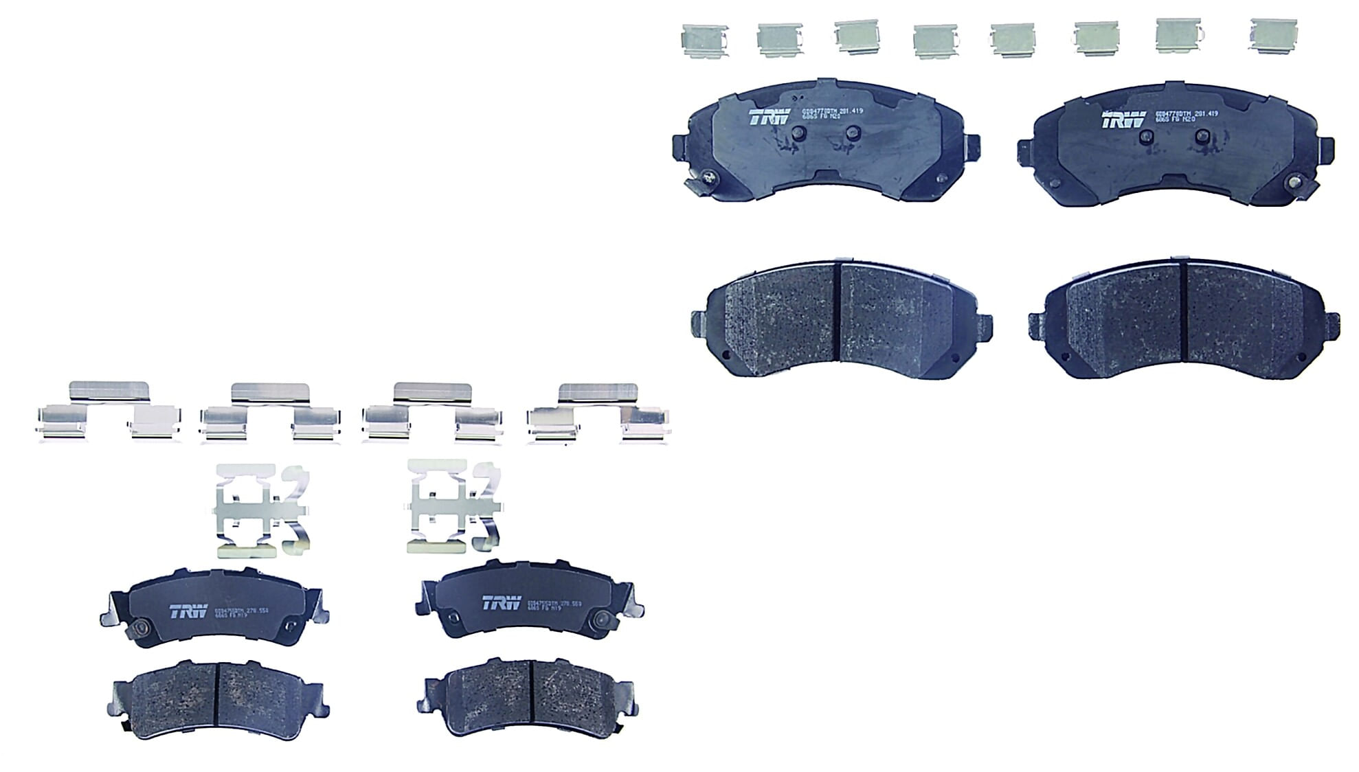 Kit De Balatas Ceramicas Delanteras Y Traseras