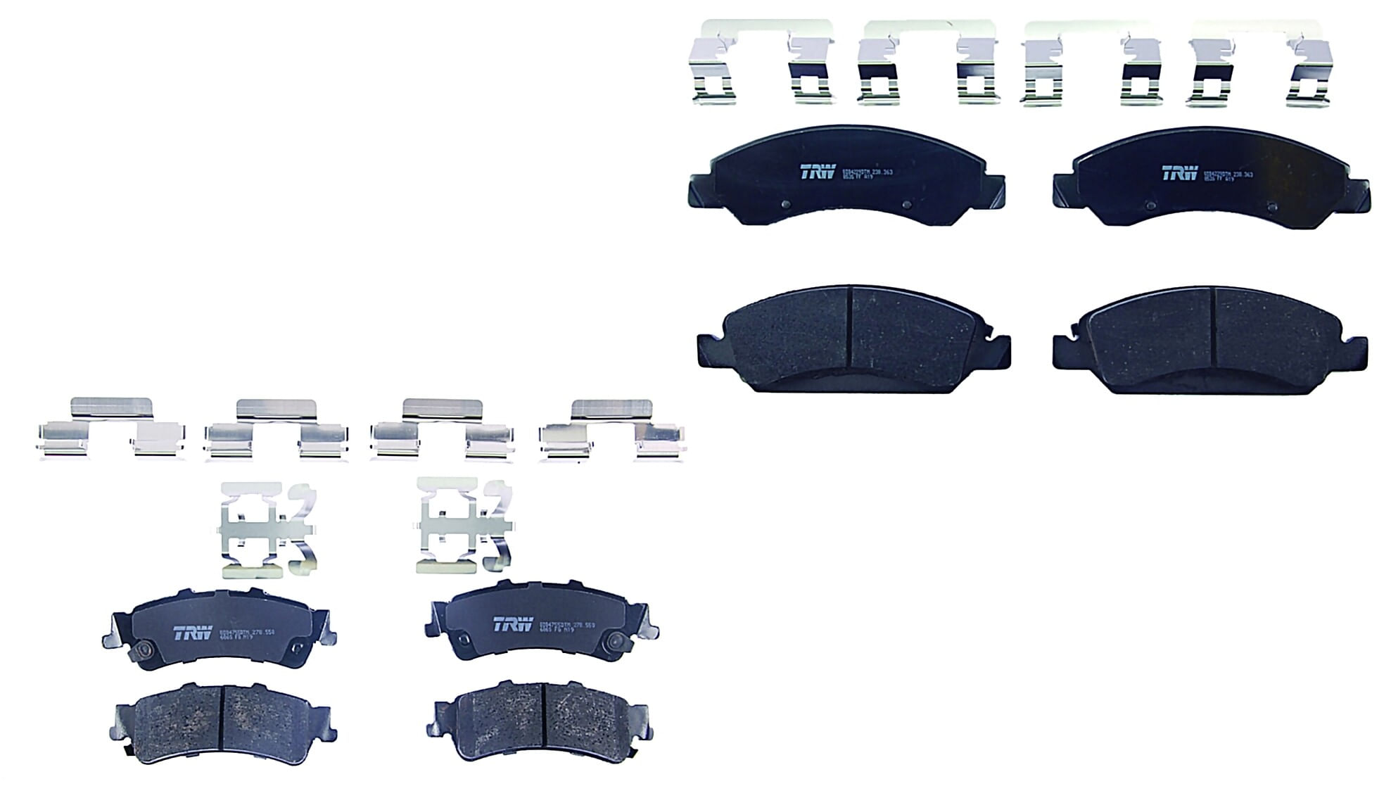 Kit De Balatas Ceramicas Delanteras Y Traseras