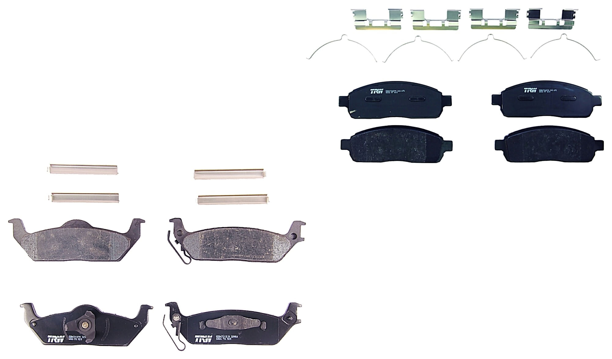 Kit De Balatas Ceramicas Delanteras Y Traseras