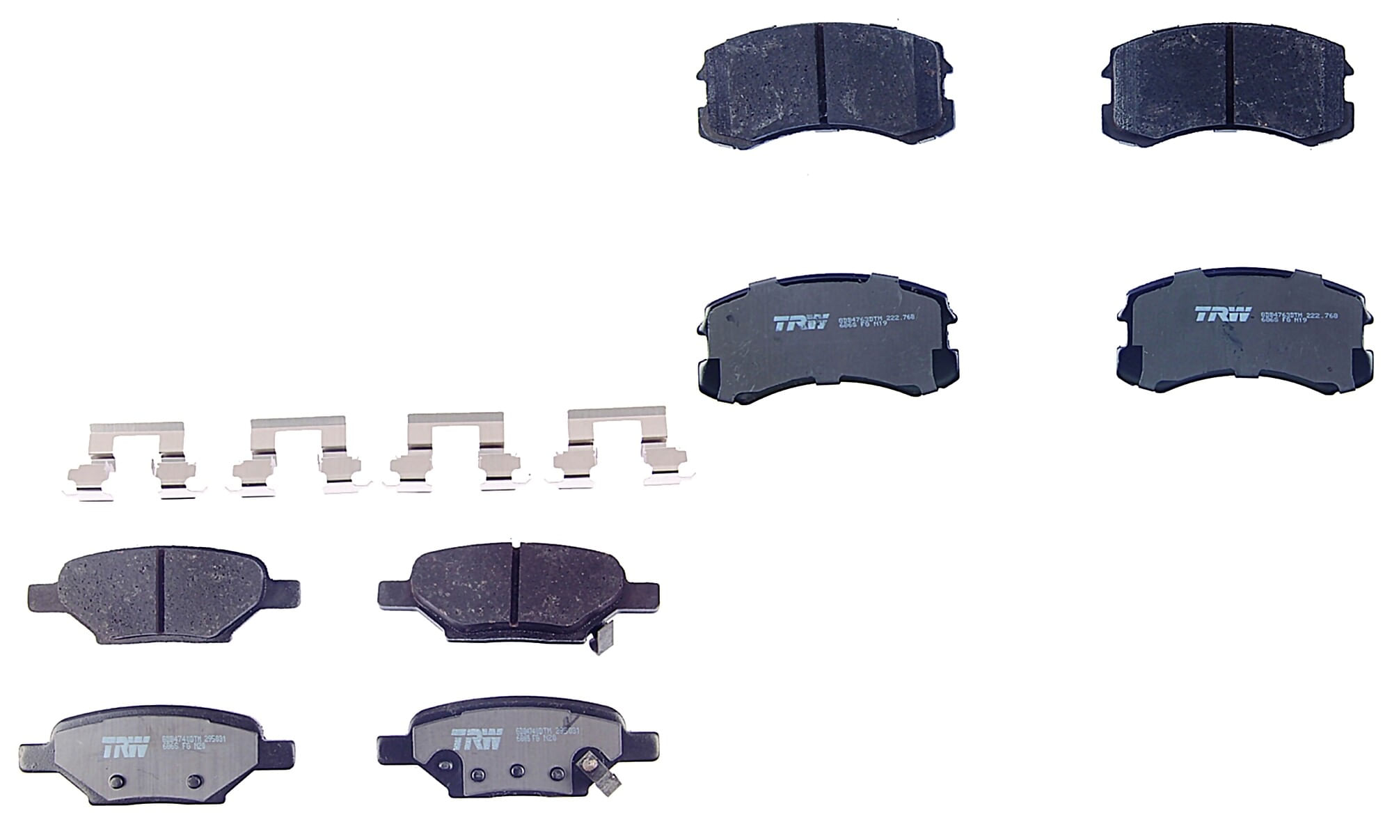 Kit De Balatas Ceramicas Delanteras Y Traseras