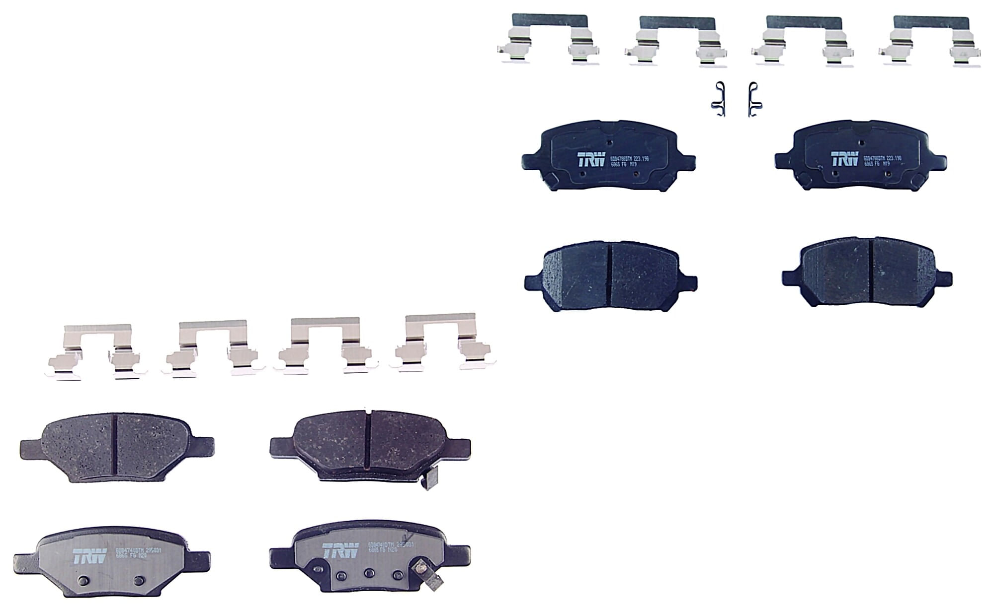 Kit De Balatas Ceramicas Delanteras Y Traseras
